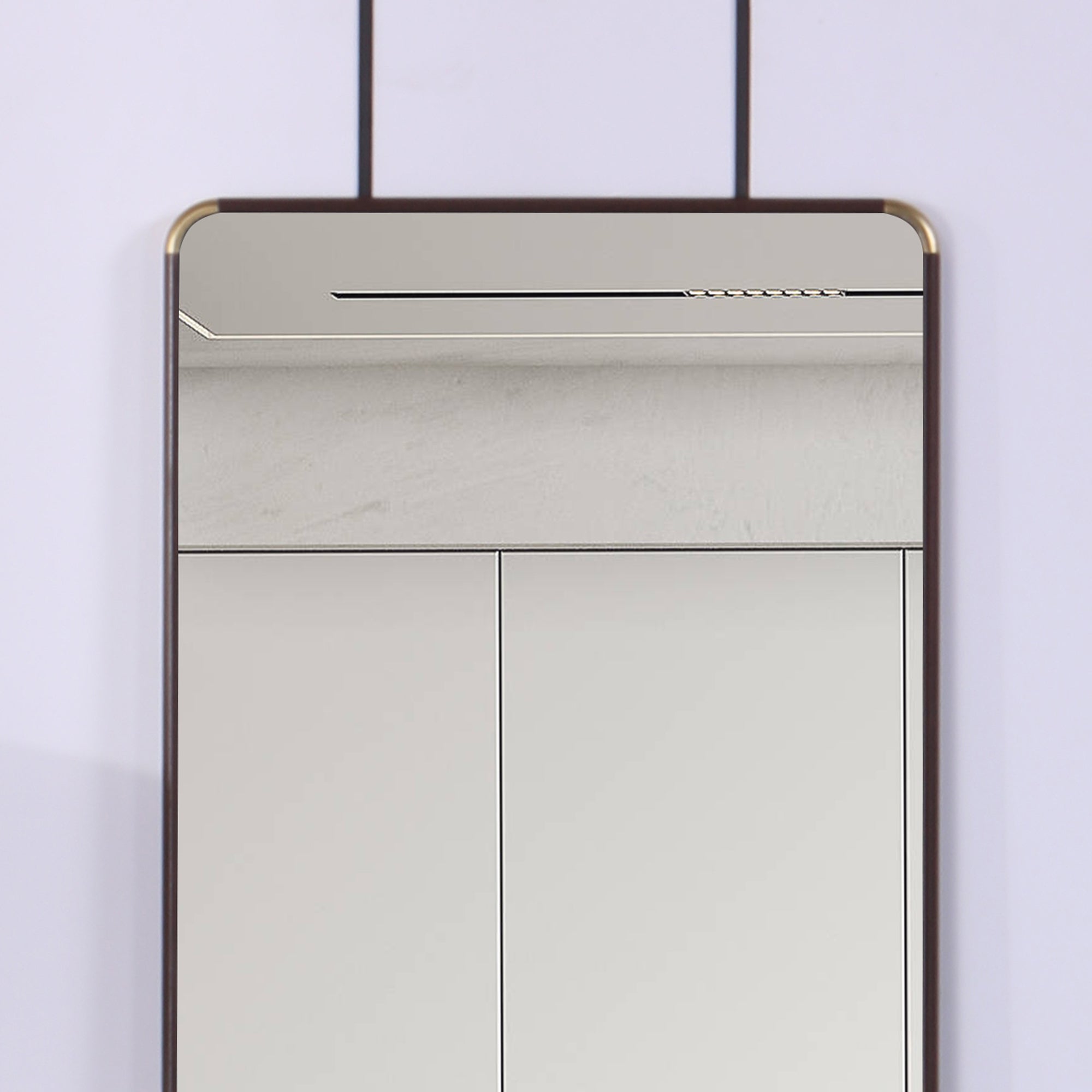 The 4th generation floor standing full-length mirror. wall mirror, bathroom makeup mirror, bedroom foyer, clothing store, wall mounted. 60 "* 16.5"