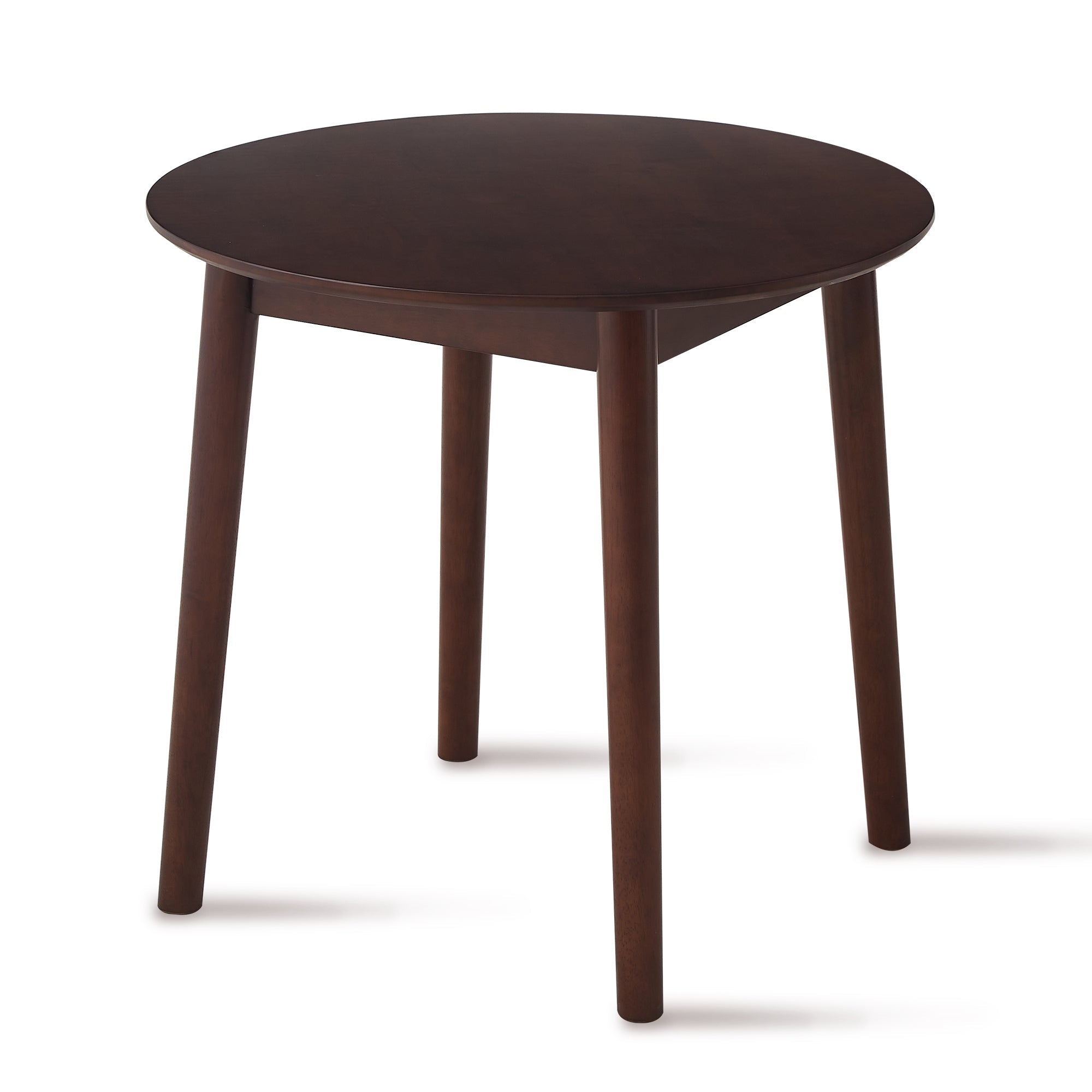 walnut Round Table, all solid wood, can sit 2-4 people diameter 31.5 inches