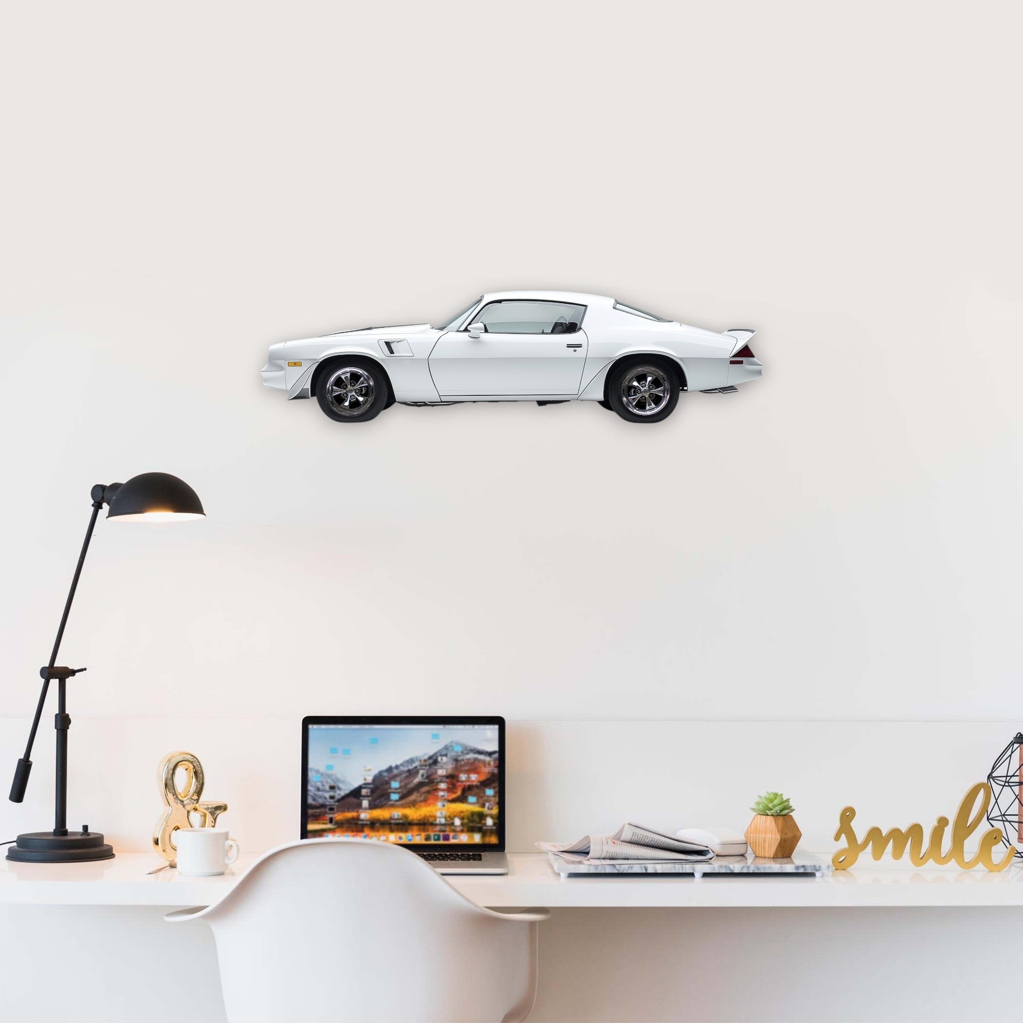 1980 Chevrolet Camaro (2) Metal Car Wall Art, Color 2D Diecast Car Decor, Silhouette Metal Wall Art, Gift For Car Lovers, Detailed Color Metal Car