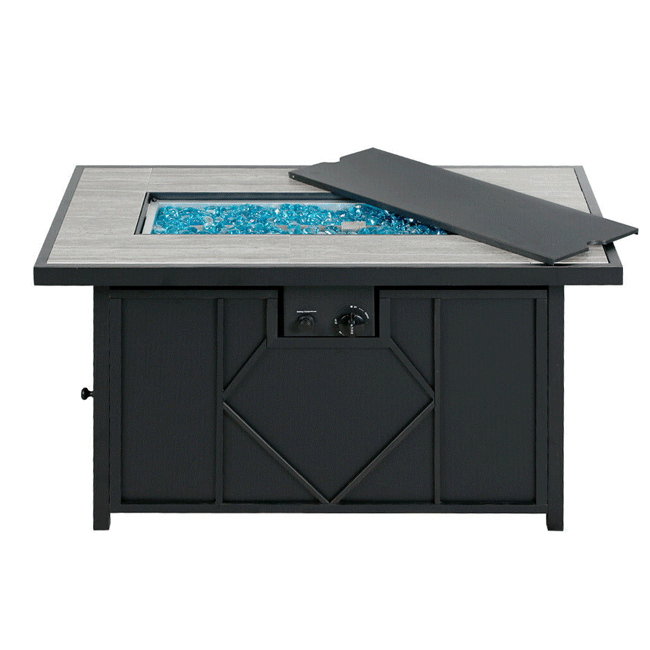 42" Rectangular Outdoor Propane Gas Fire Pit