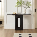 47.24 Inch Entryway Table for Living Room,Narrow Console Table with Unique Loopback Design, Modern Design MDF Sofa Table Entrance Table for Hallway, Entrance,Apartment ,Black