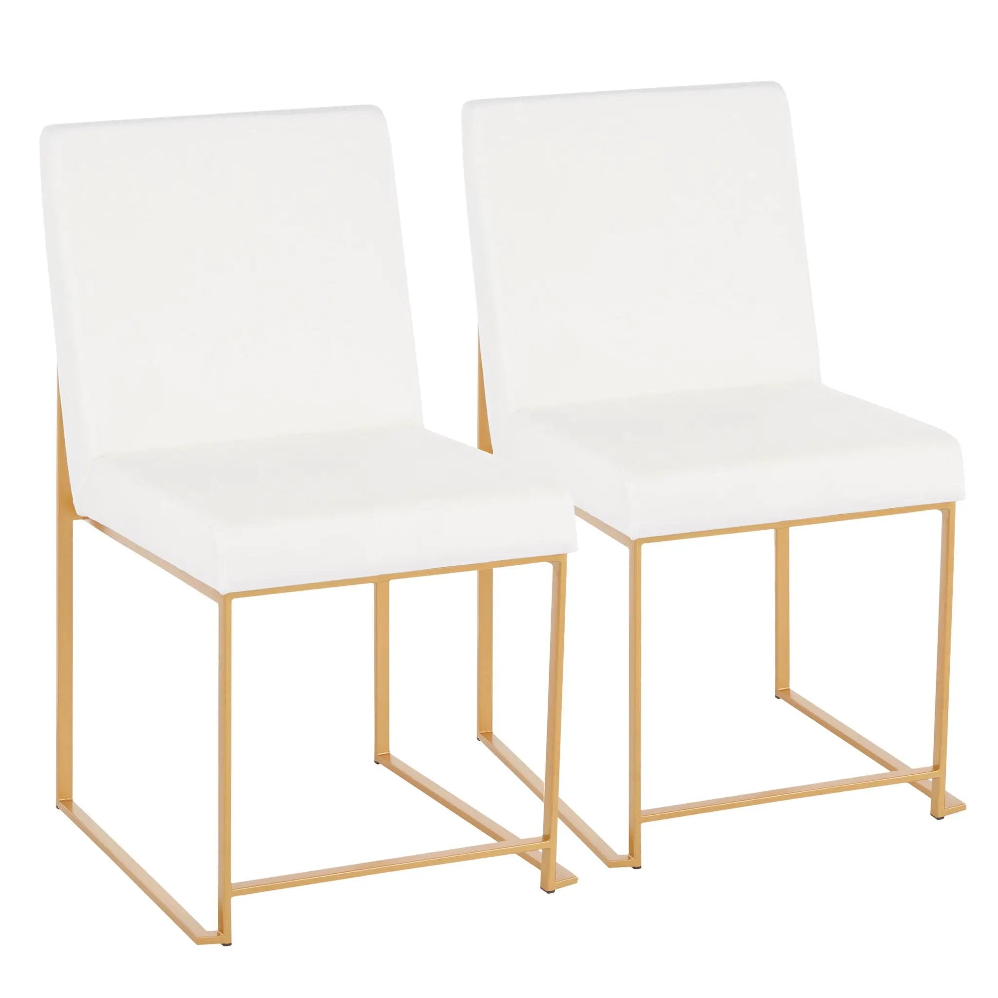 Fuji - Contemporary Stylish Frame, High Back Dining Chair (Set of 2)
