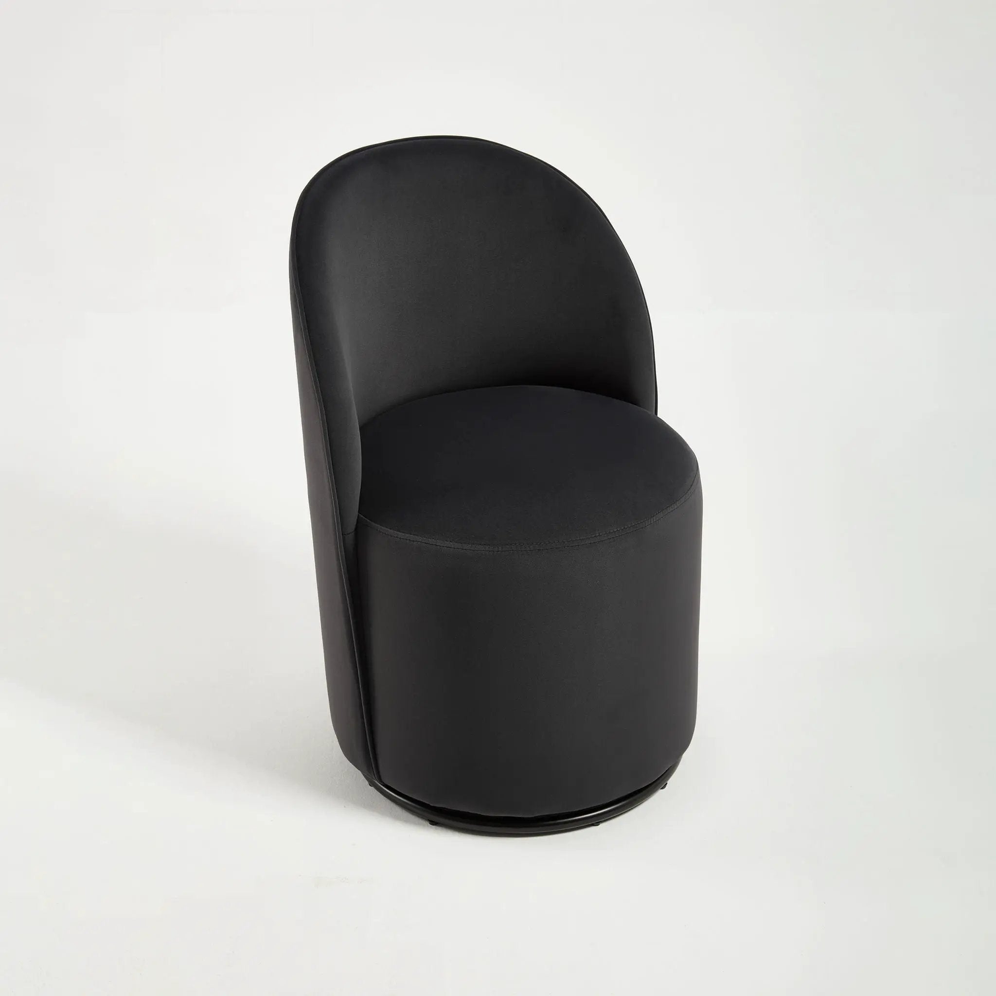 360 Degree Swivel Armless Dining Barrel Chair