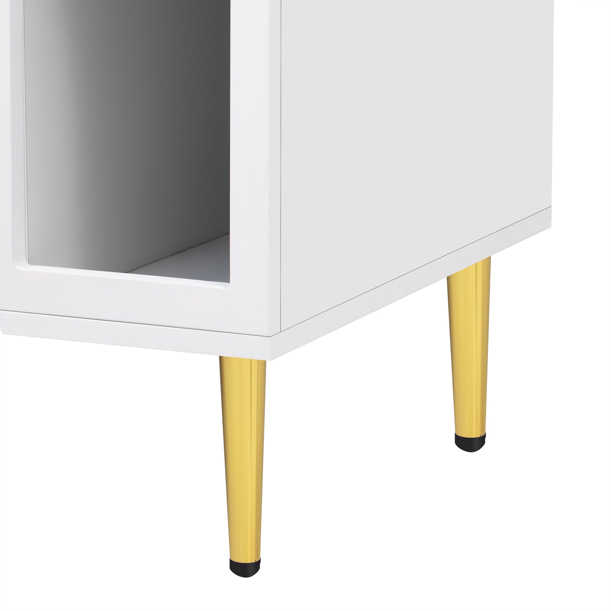U-Can Modern TV Stand for up to 70 Inch TV, Entertainment Center TV Media Console Table, with 3 Shelves and 2 Cabinets, TV Console Cabinet Furniture for Living Room (Old SKU: WF314645AAK)