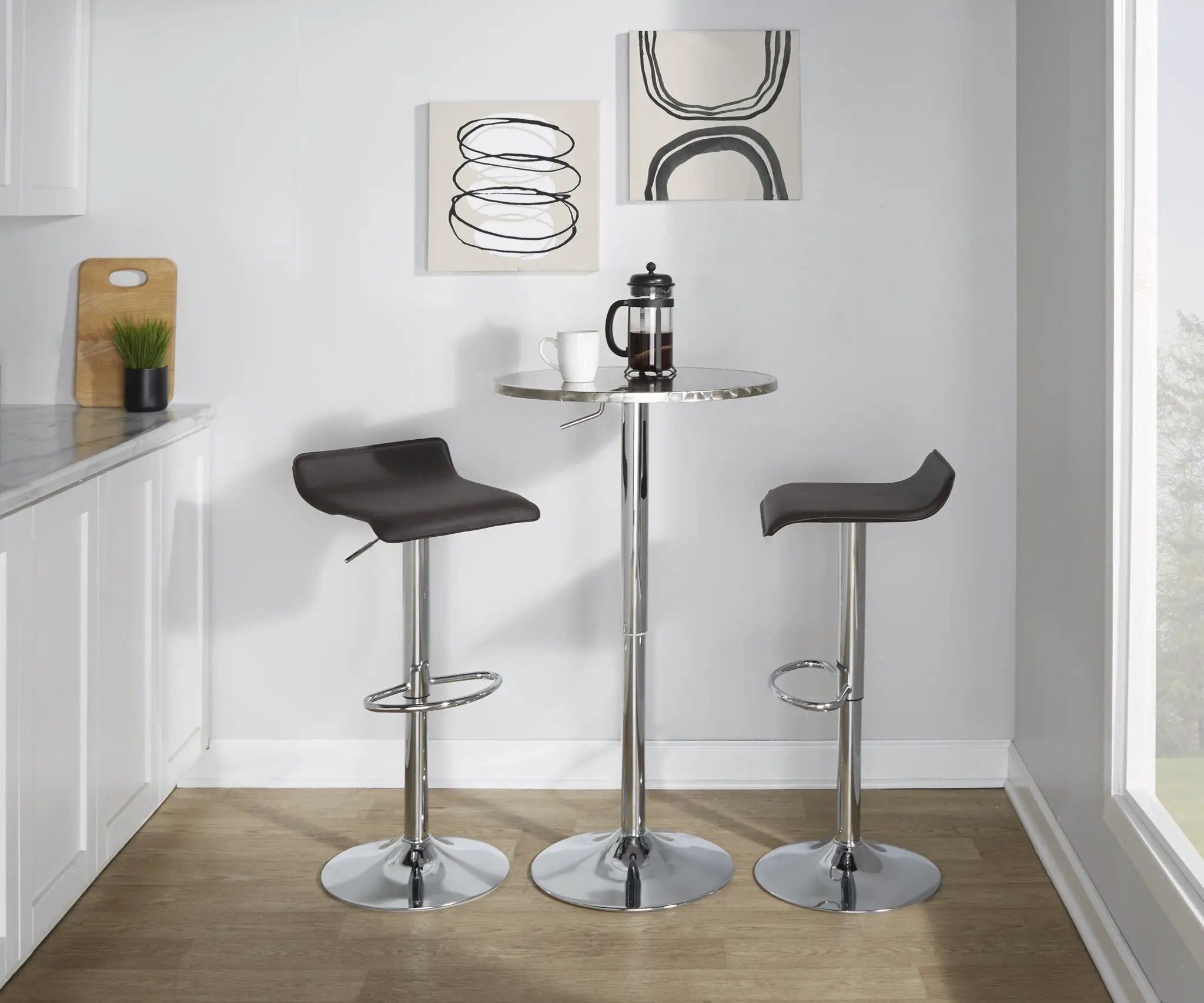 Ale - Contemporary Adjustable Barstool (Set of 2)