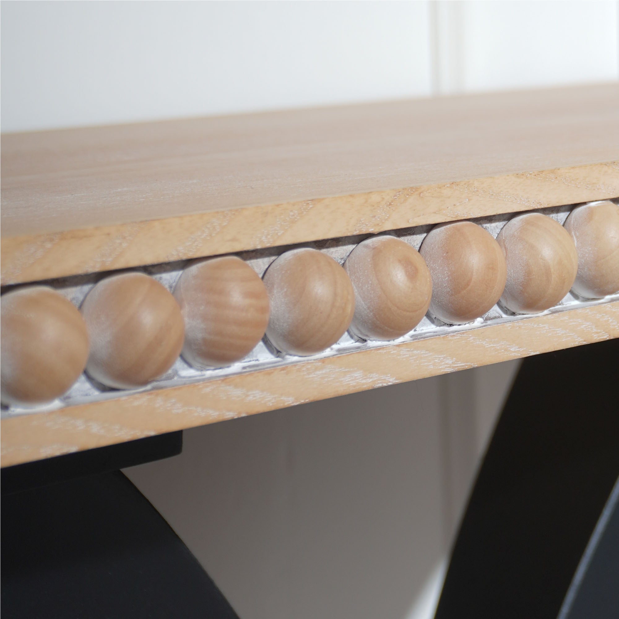 Wood Console Table, Elegant Half-Moon Console Table,35in Small Entryway Table, Thin Sofa Table, Side Table, Display Table, for Hallway, Bedroom, Living Room, Foyer