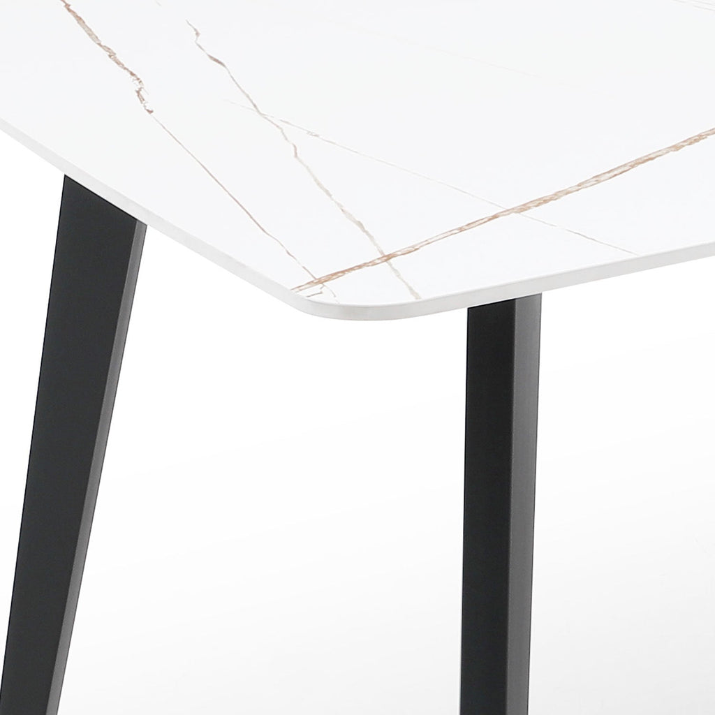 J3710 Porcelain Dining Table White 70'