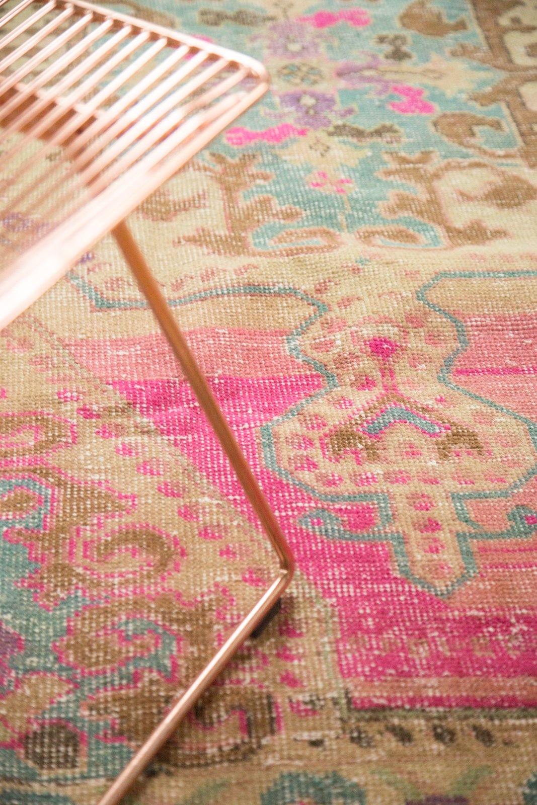 4x7.5 Vintage Distressed Oushak Rug
