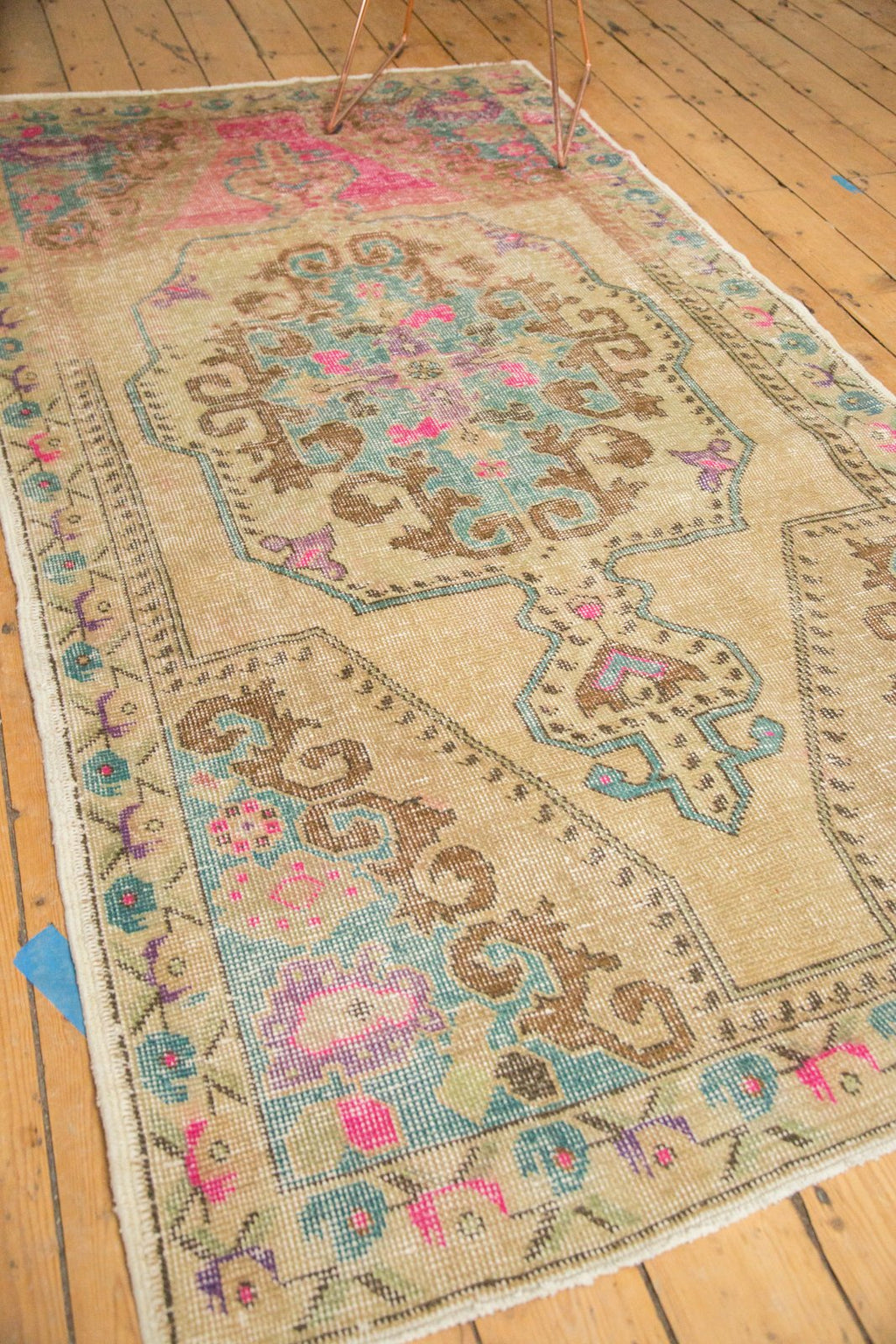 4x7.5 Vintage Distressed Oushak Rug