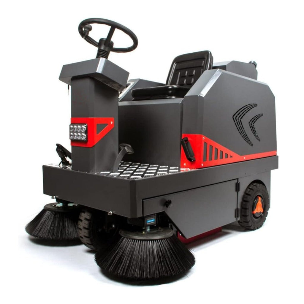 49" Heavy Duty Electric Industrial Ride-On Floor Sweeper With Dust Bin, 1400W (SAK18436)
