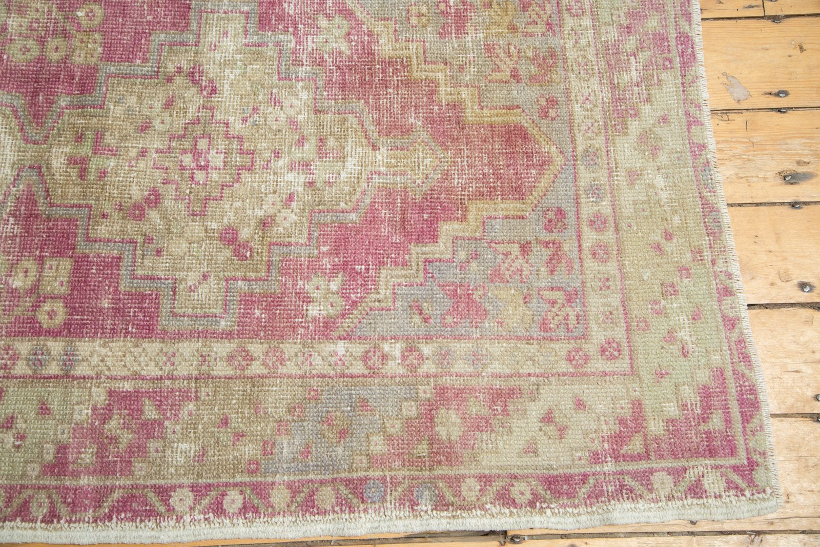 3.5x9.5 Vintage Distressed Oushak Rug Runner