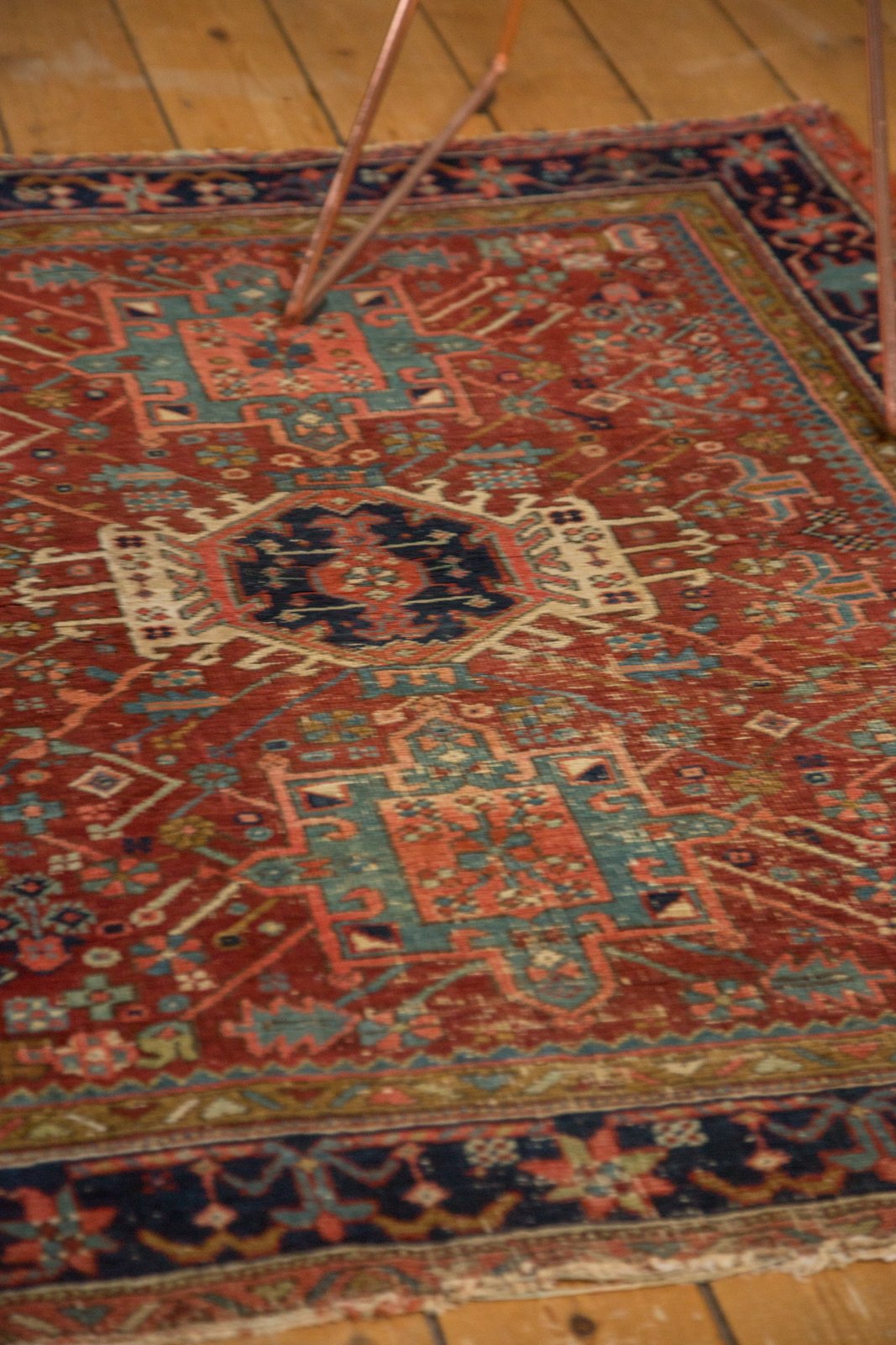 4x4.5 Antique Fine Karaja Square Rug