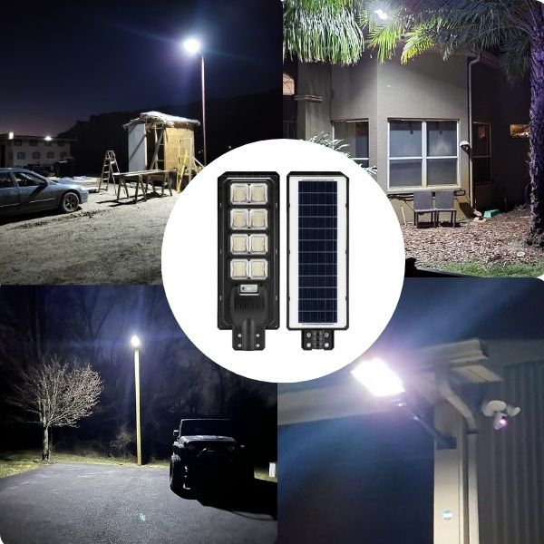 4 Pack Solar Parking lot lights (bracket included)-20,000 lumens