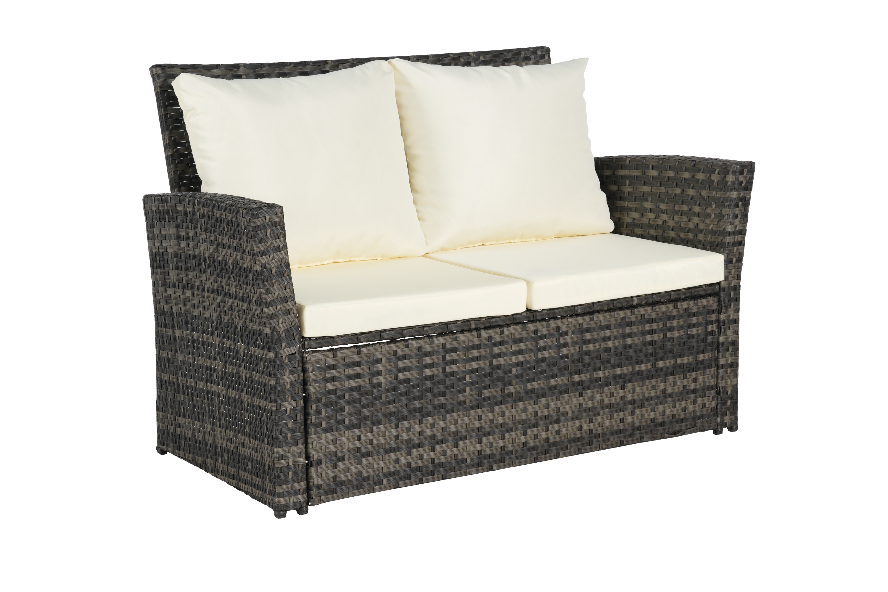 7 PCS PE/RATTAN OUTDOOR FURNITURE SET PATIO FURNITURE SET 9 SEATER