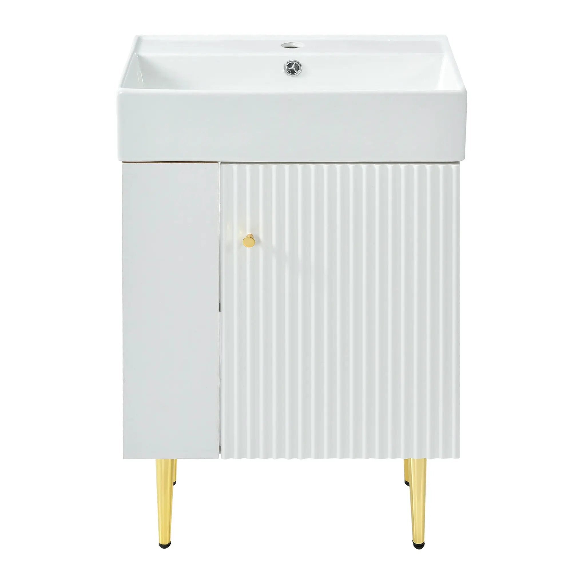 Bathroom Vanity, Combo Cabinet, Bathroom Storage Cabinet, Single Ceramic Sink