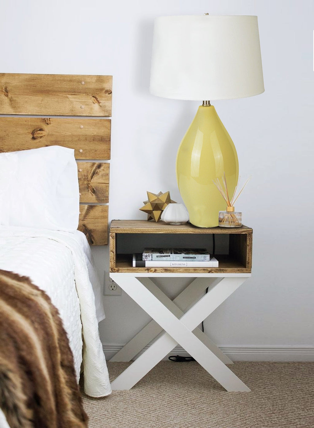 28'H RED LEMON SHAPE CERAMIC TABLE LAMP
