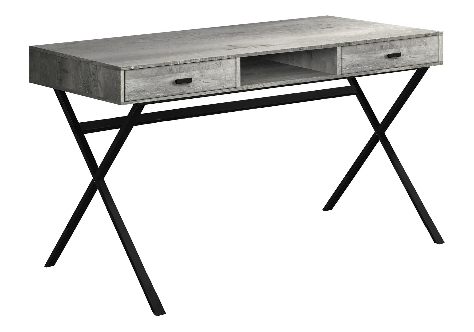 Computer Desk For Home Office, Laptop, Storage Drawers, Glossy Contemporary & Modern