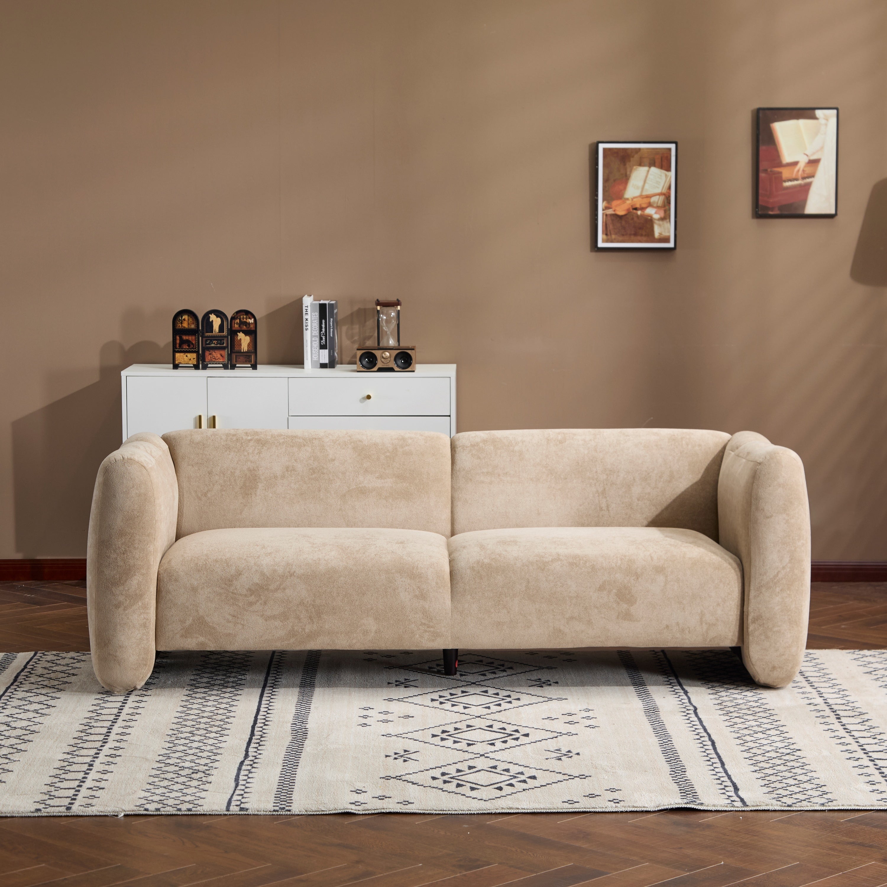 Tonson 83' 3-Seater Sofa,Wave Design, Living Rooms,Bedrooms,Apartment Office,Nomad