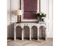 Milano Console Table in Bulgari White