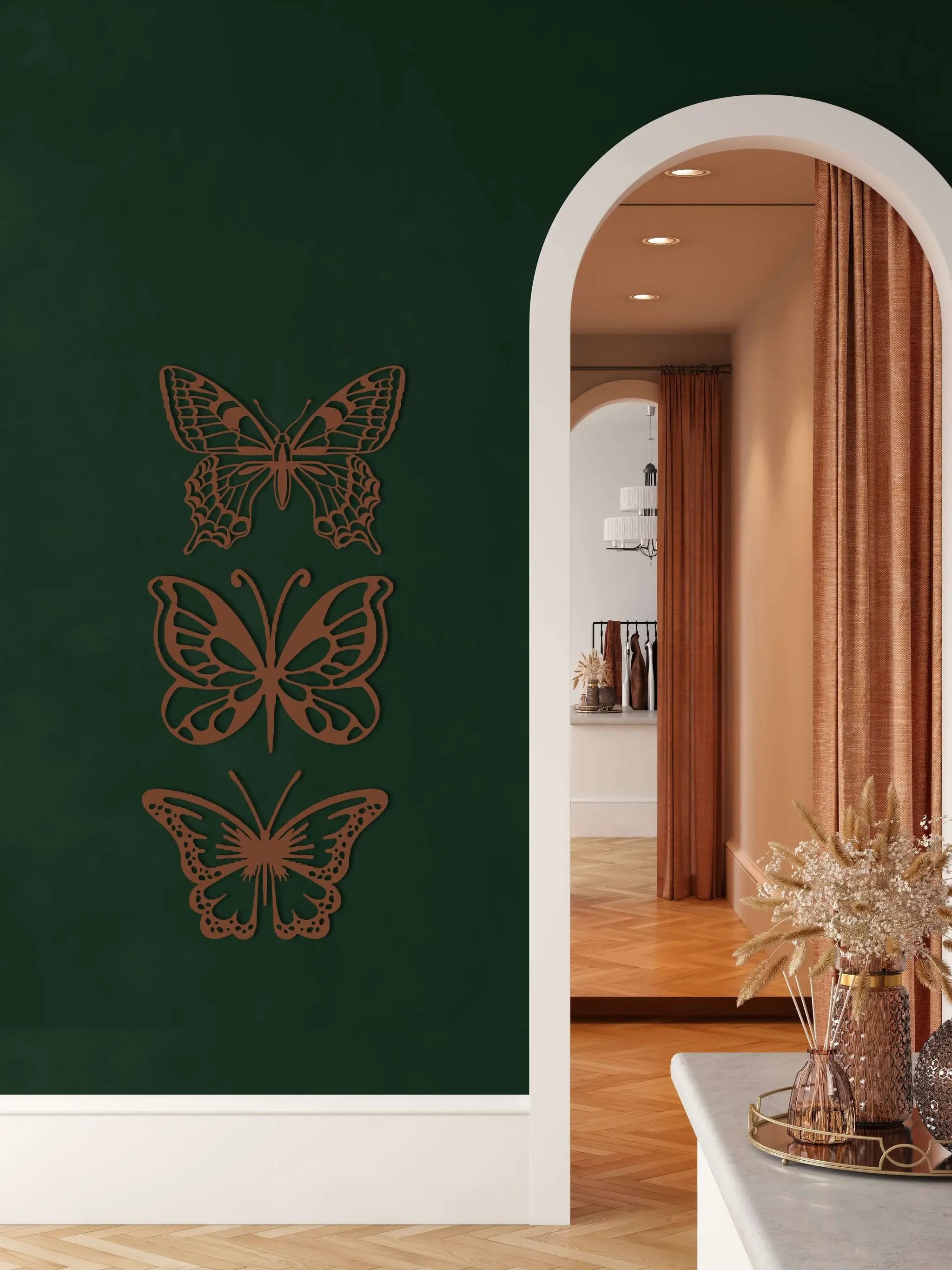 Set of 3 Butterflies