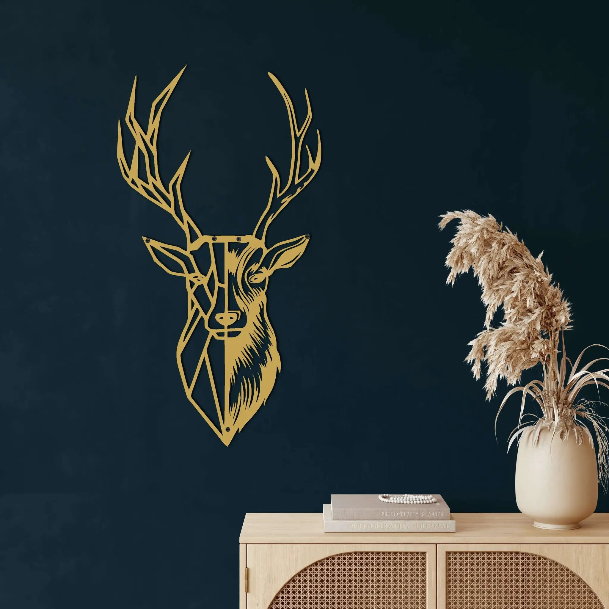 Geometric Deer Head