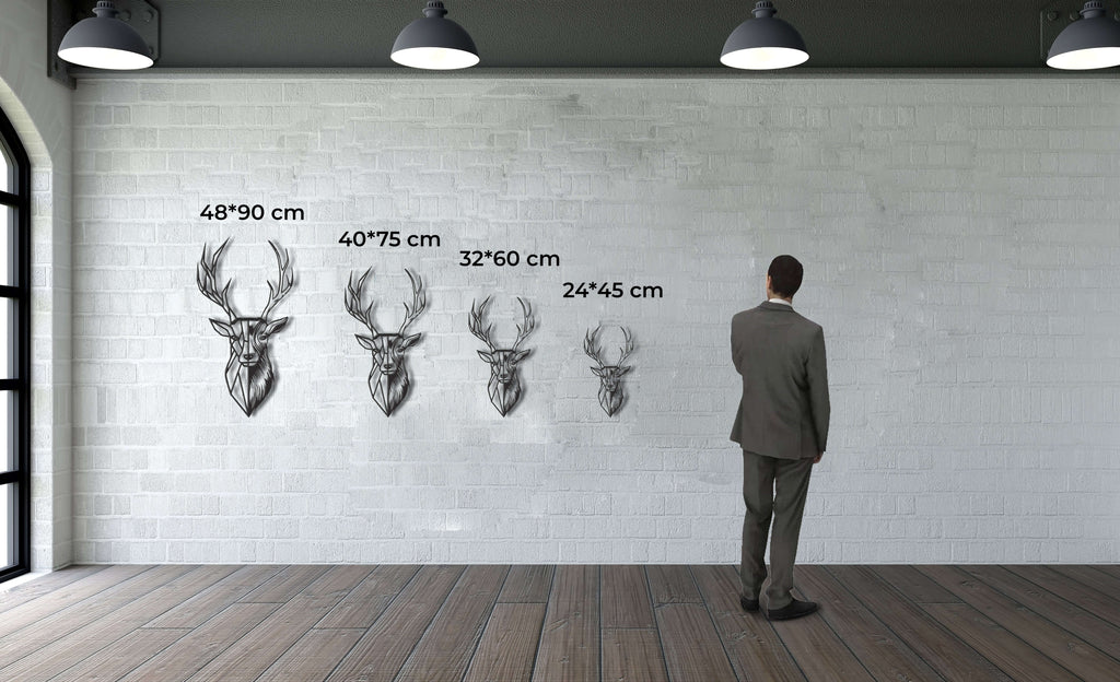 Geometric Deer Head
