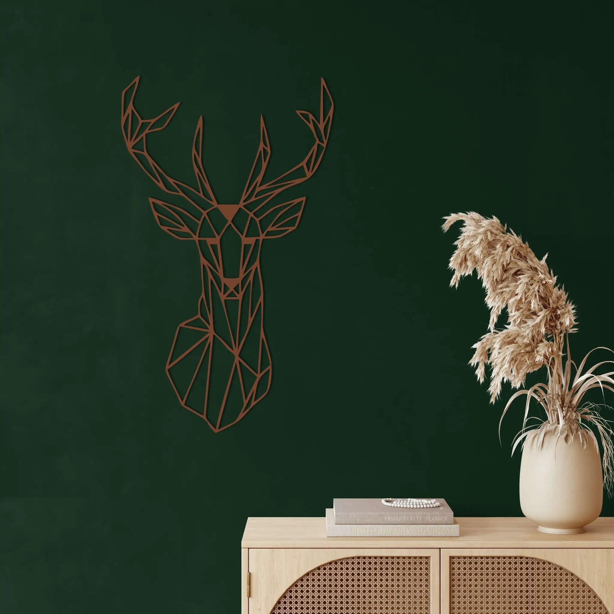 Geometric Deer Head