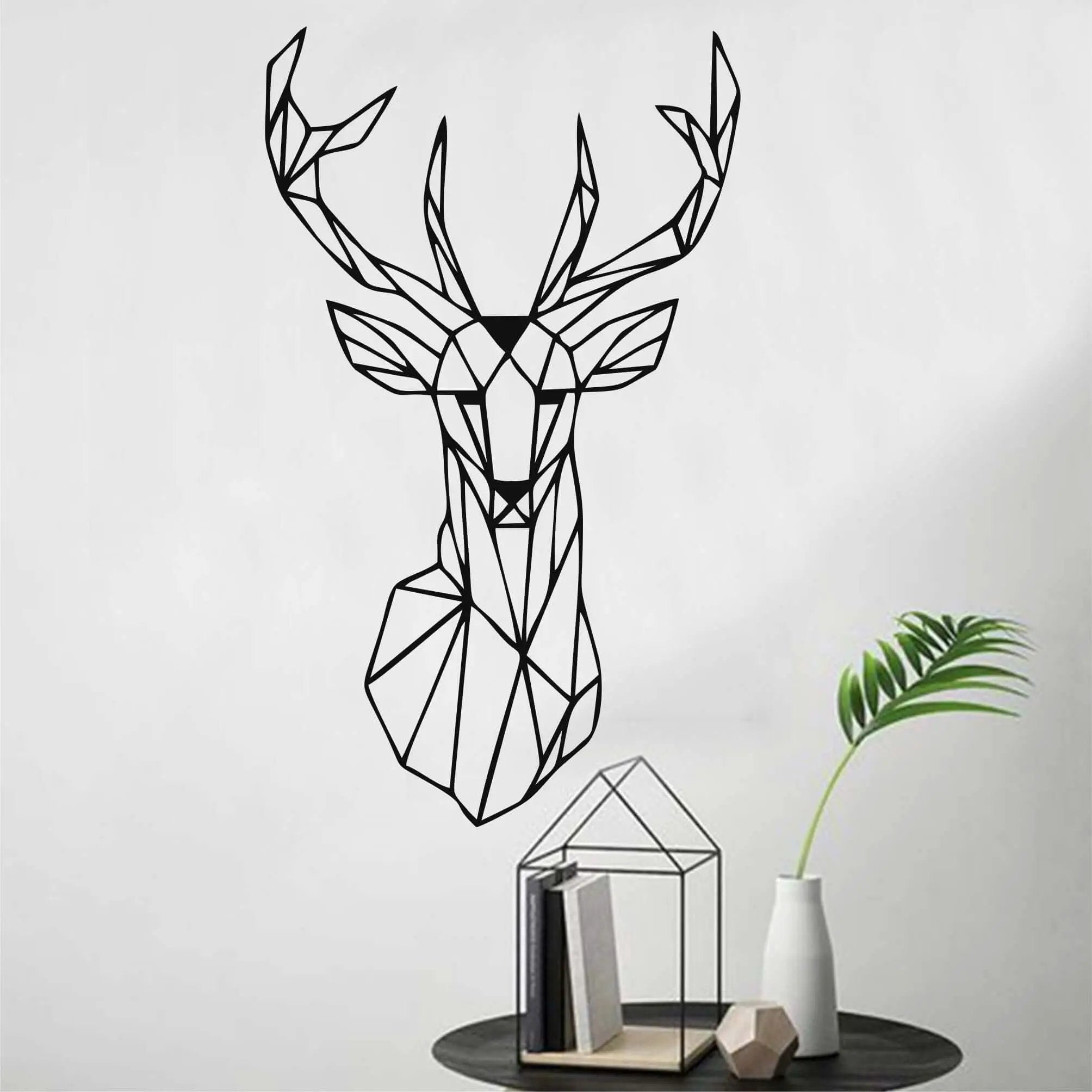 Geometric Deer Head
