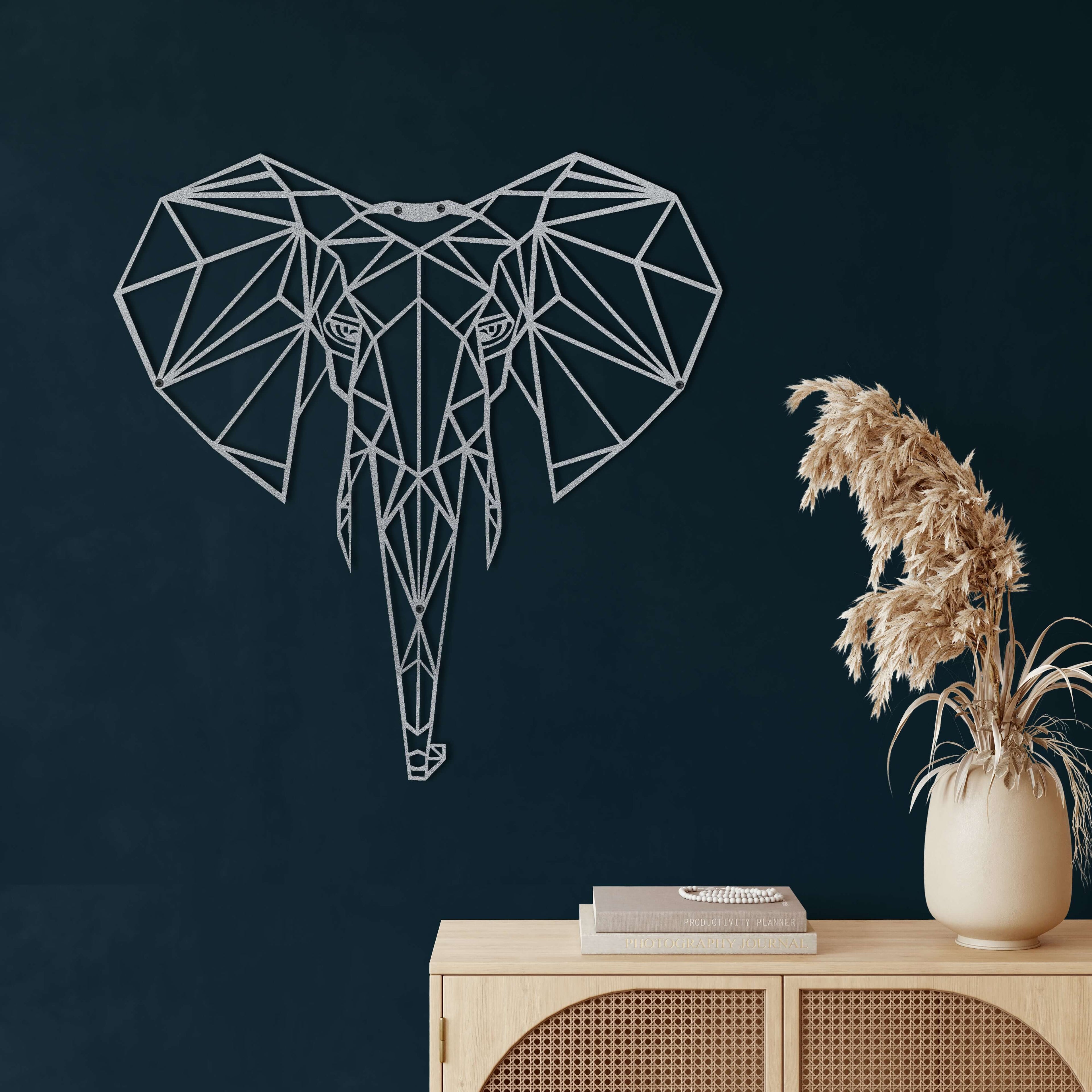Geometric Elephant Head