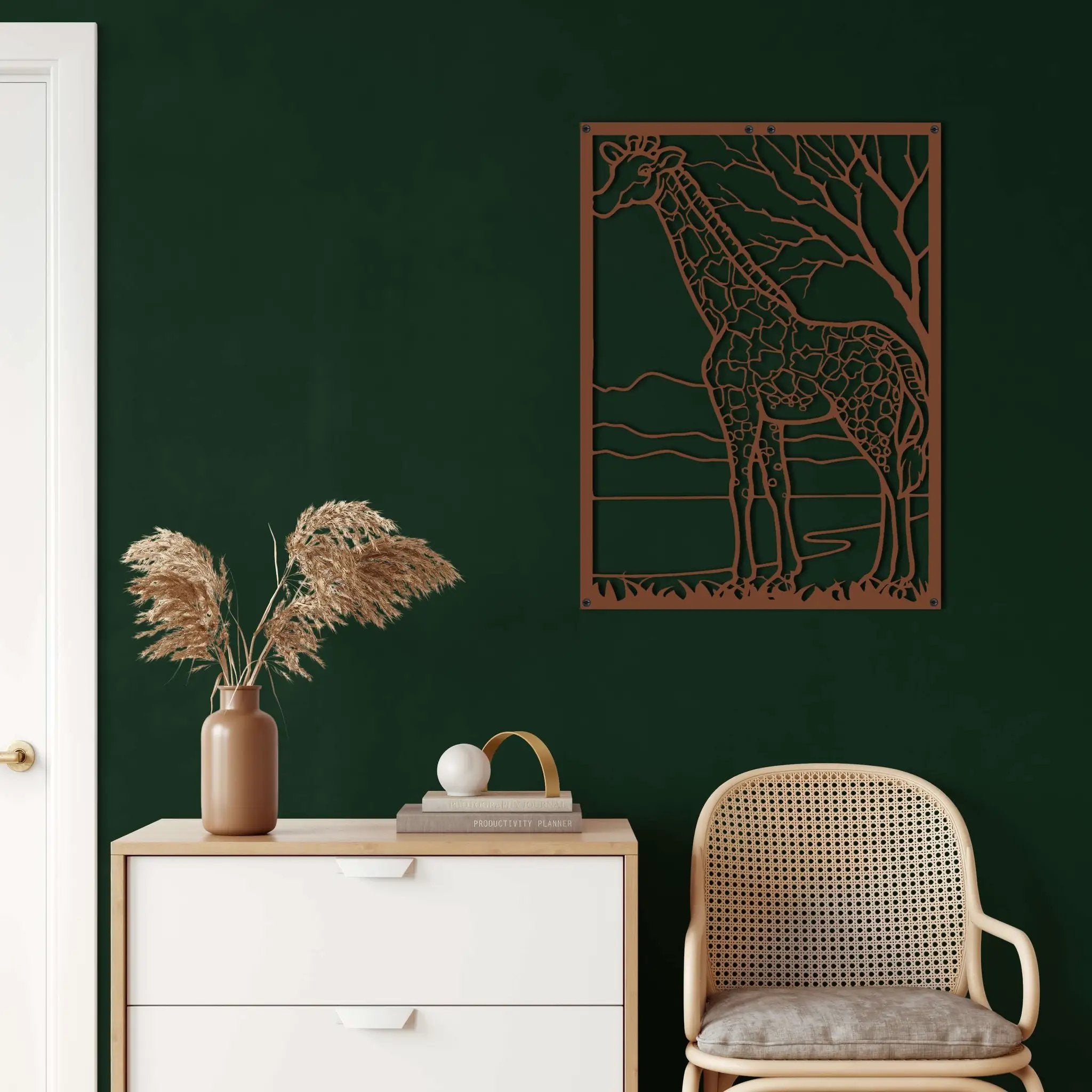 Giraffe Metal Wall Art