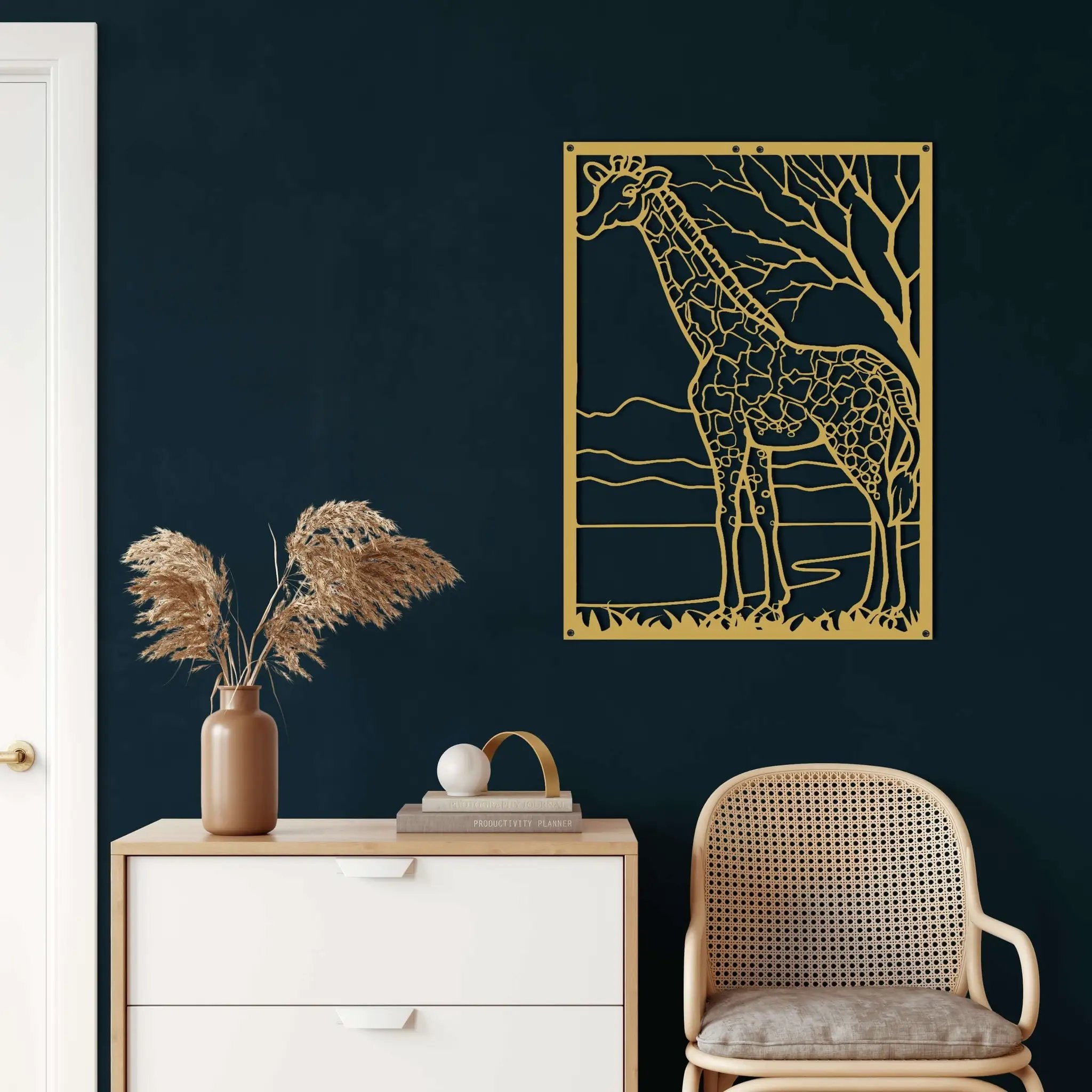 Giraffe Metal Wall Art