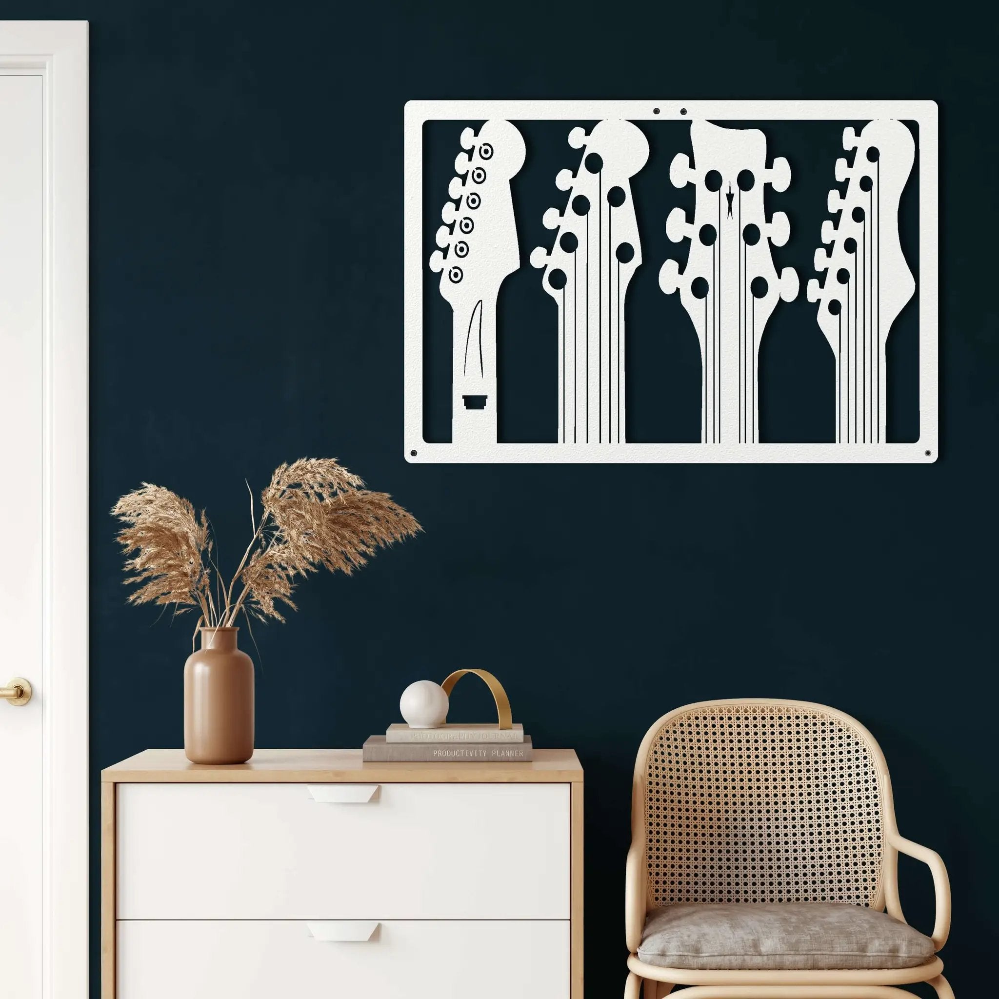 Guitars Metal Wall Art