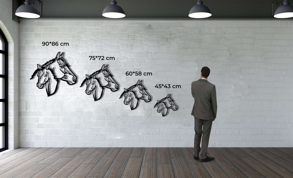 Horse Head Metal Wall Art