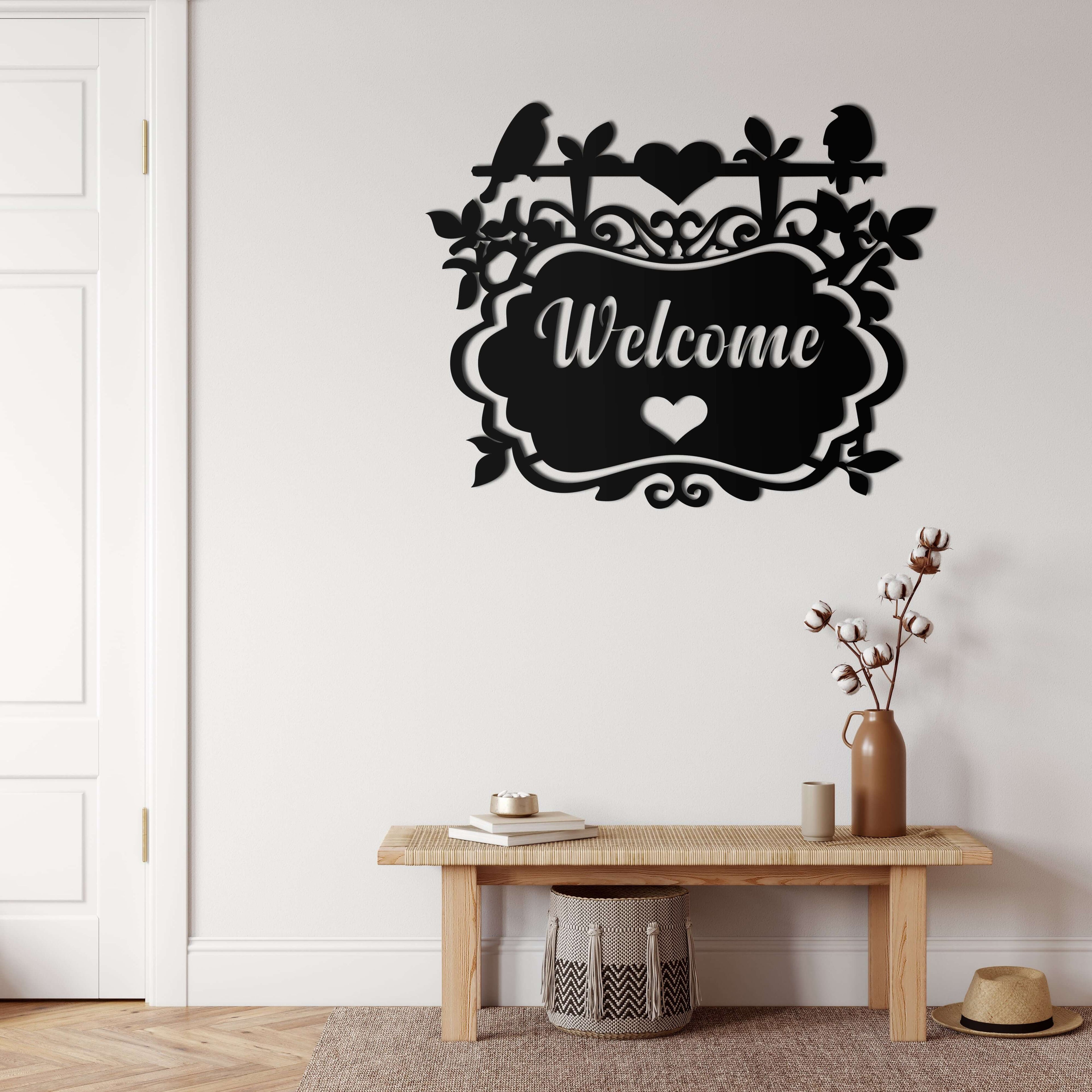 Welcome Metal Wall Art