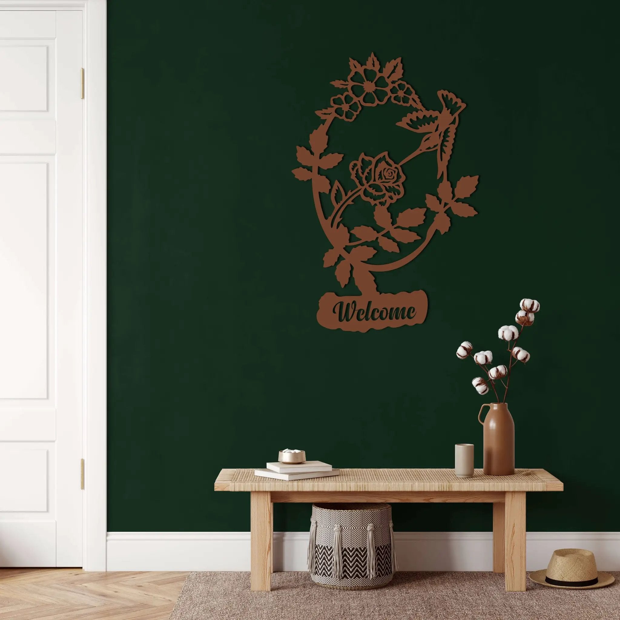 Welcome Metal Wall Art