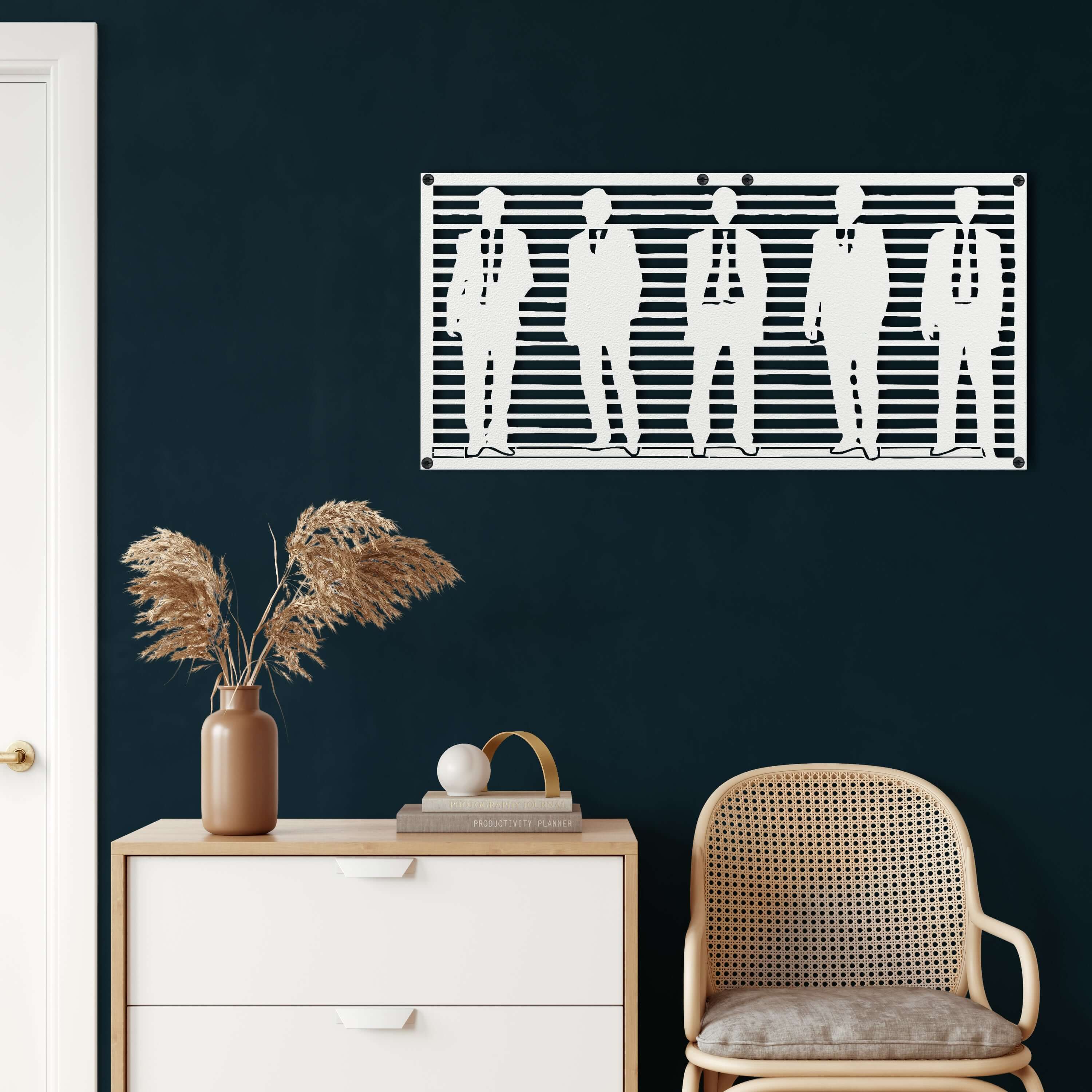 Men Fashion Metal Wall Art