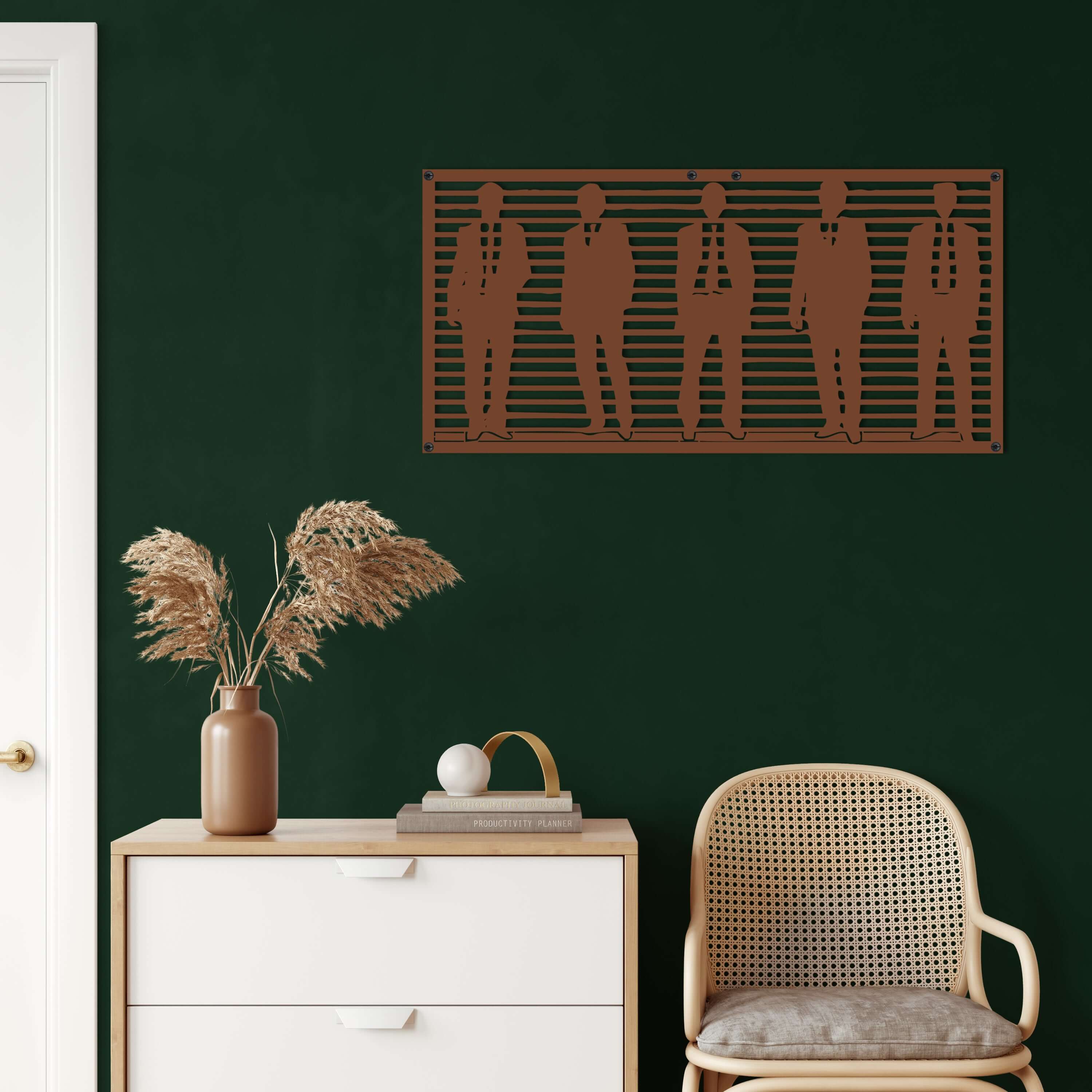 Men Fashion Metal Wall Art