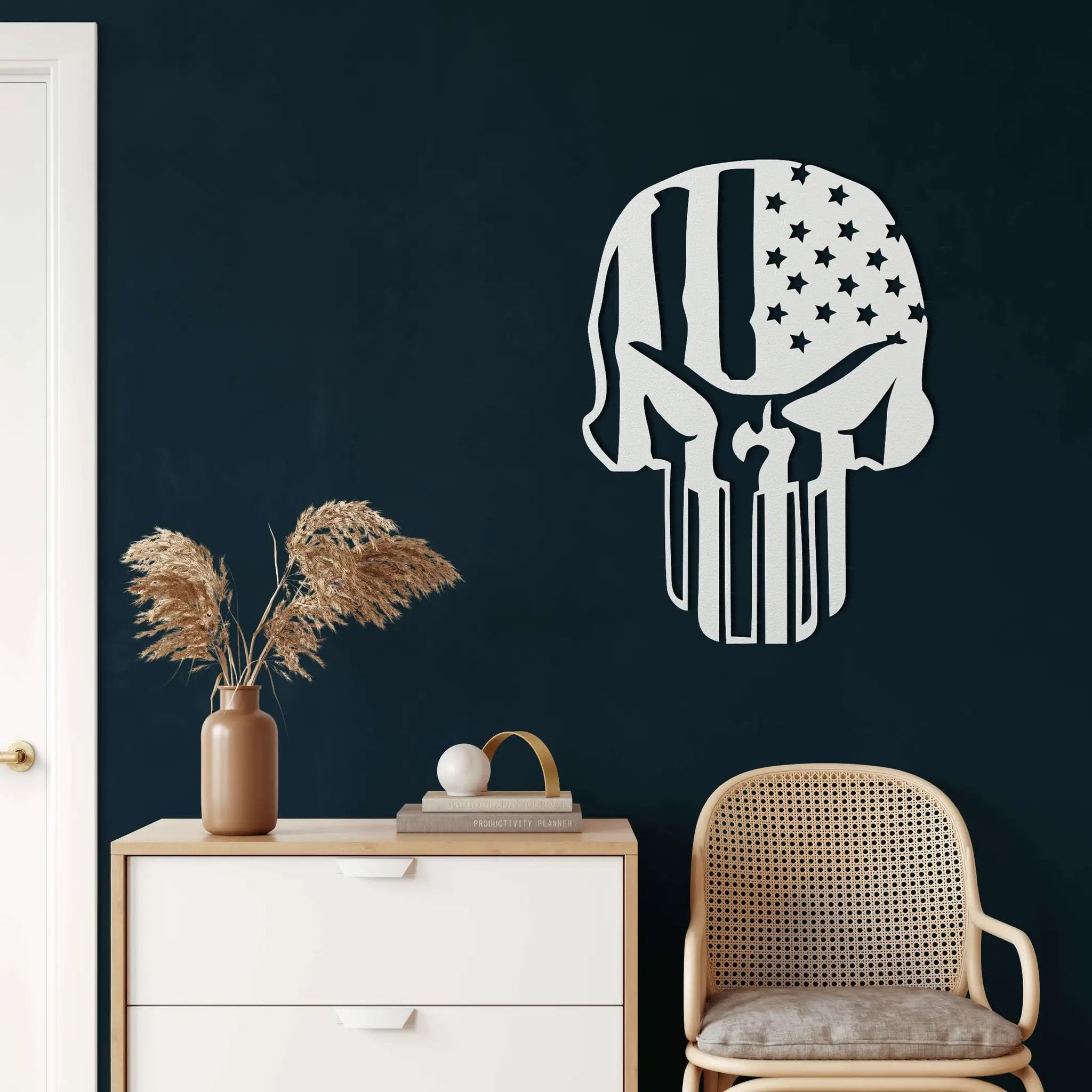 Skull Metal Wall Art