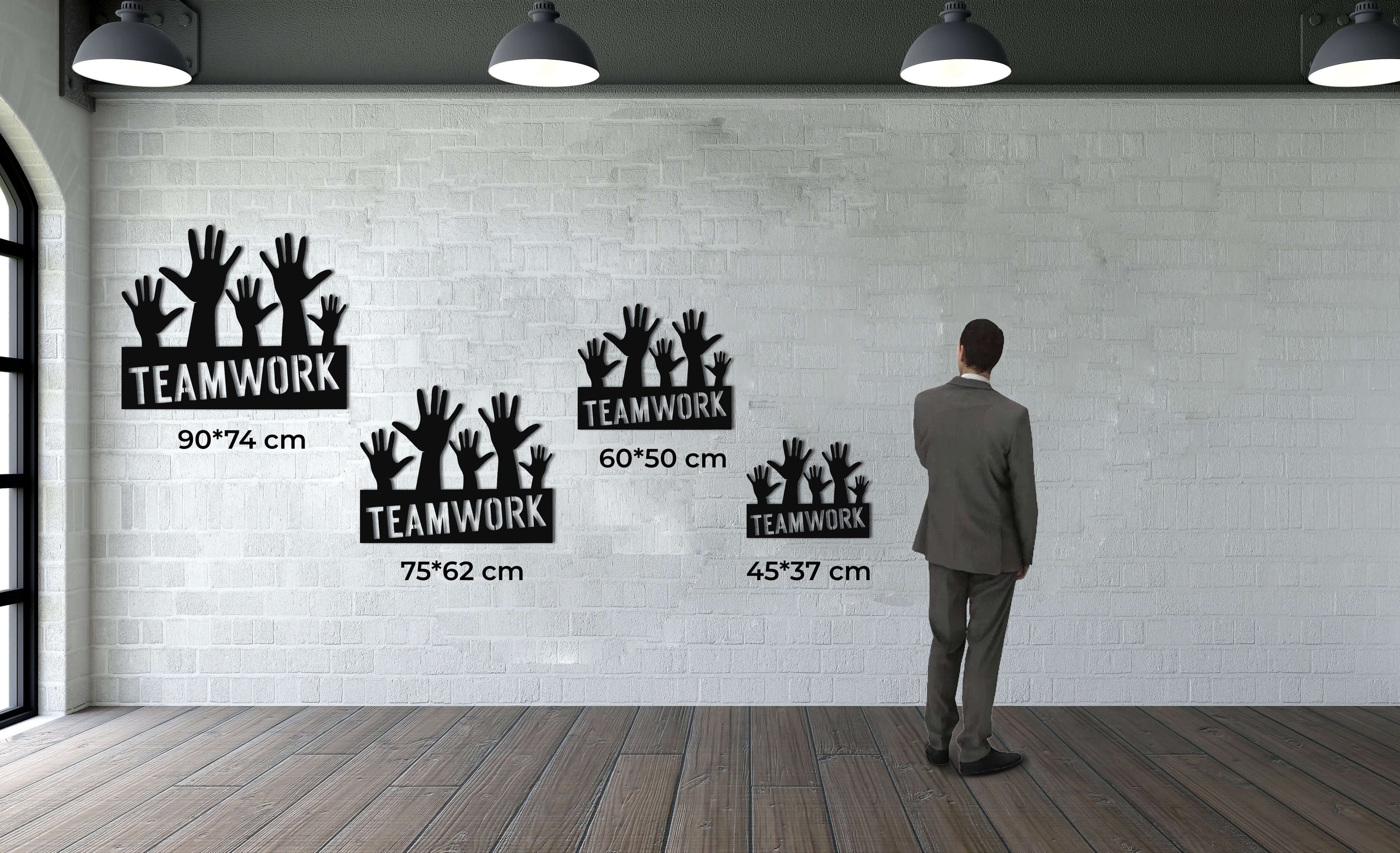 Team Work Metal Wall Art