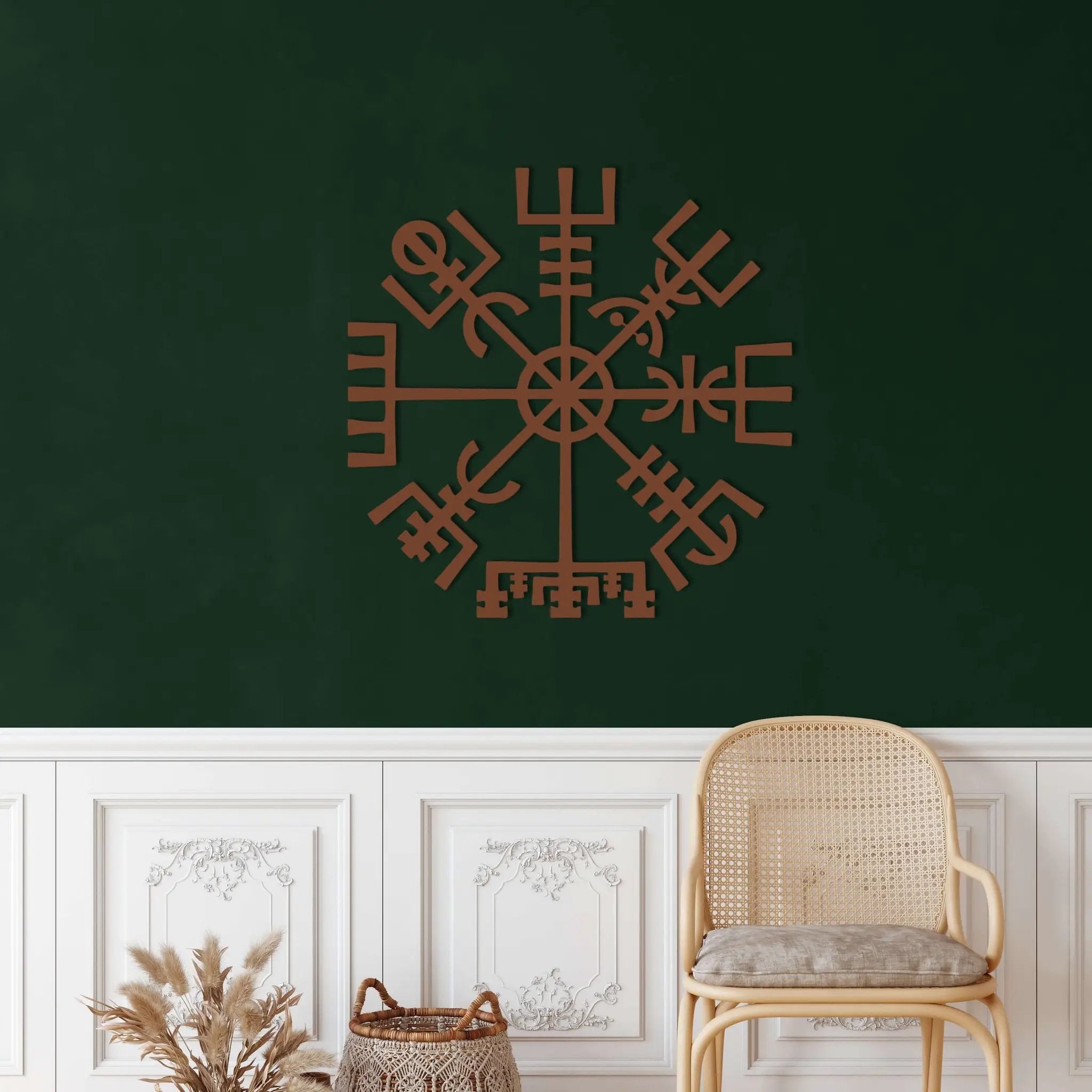 Helm of Awe Metal Wall Art