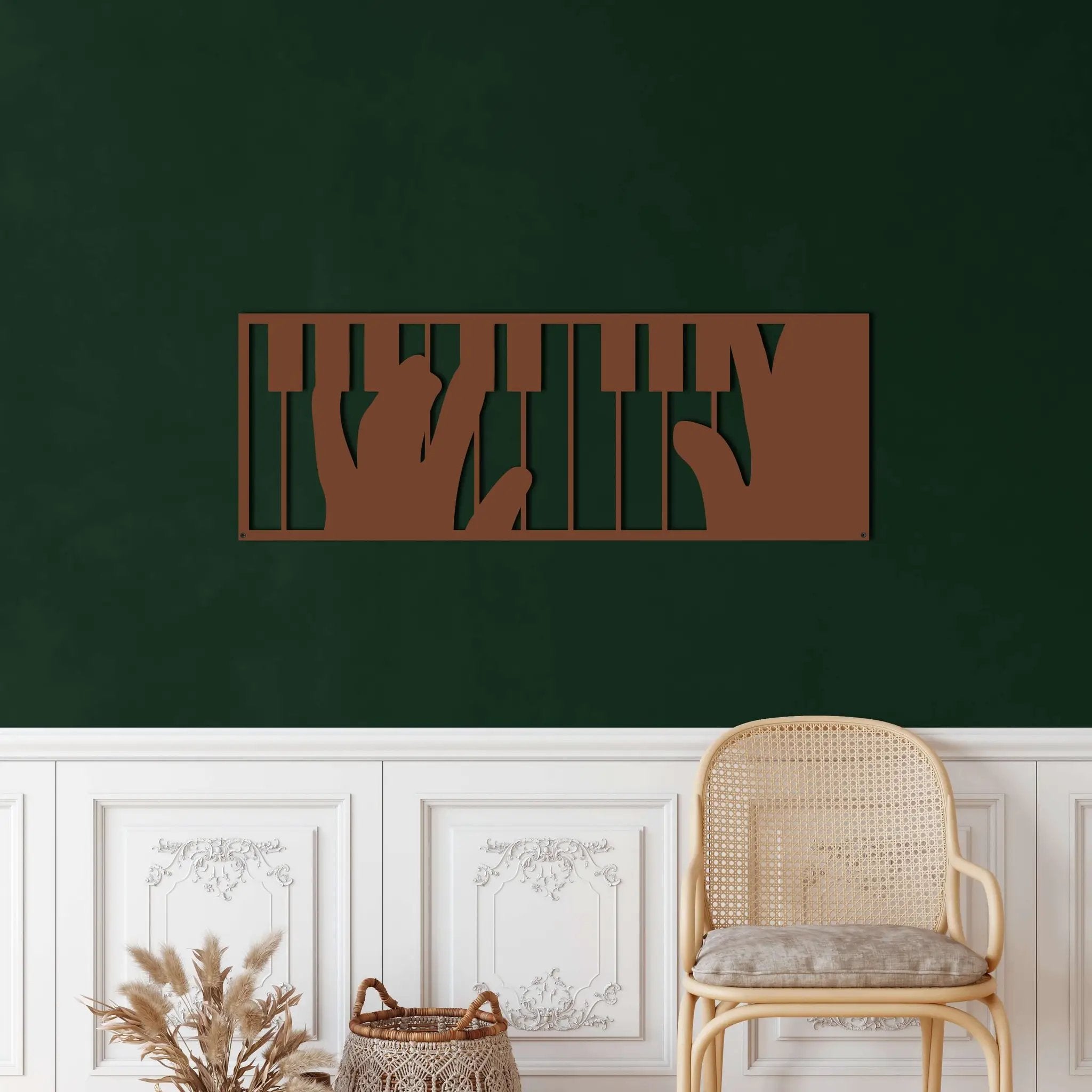 Piano Metal Wall Art