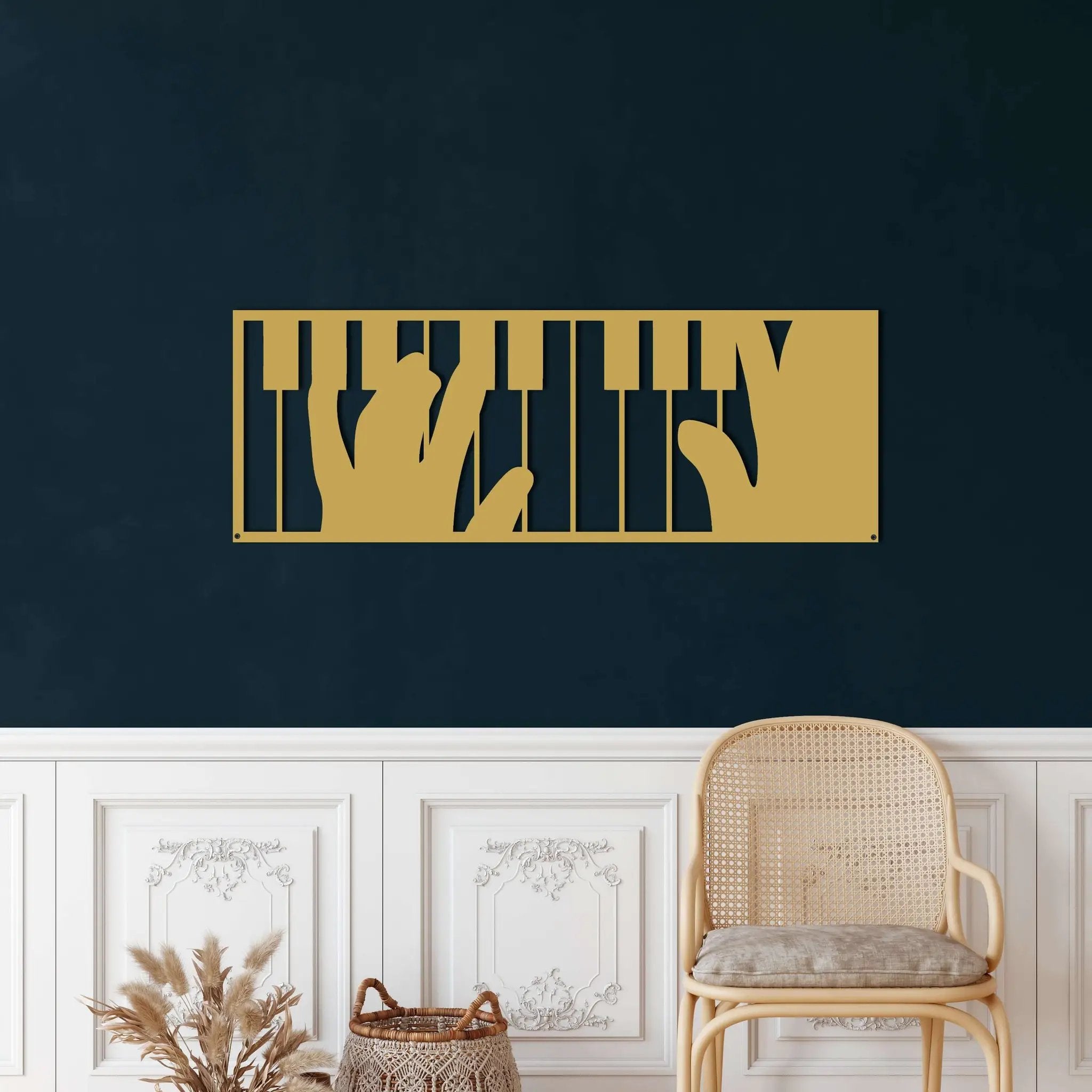Piano Metal Wall Art