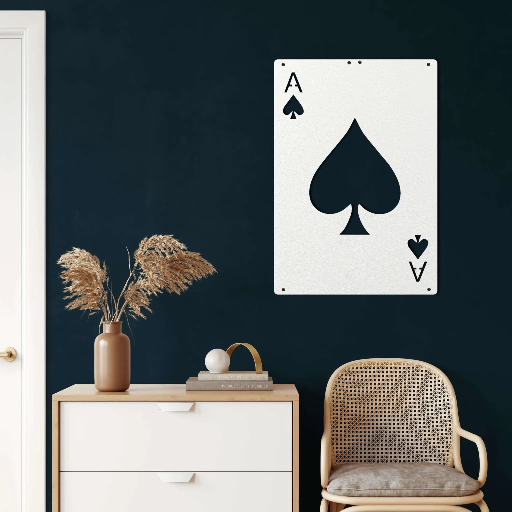 Ace Of Spades Metal Wall Art