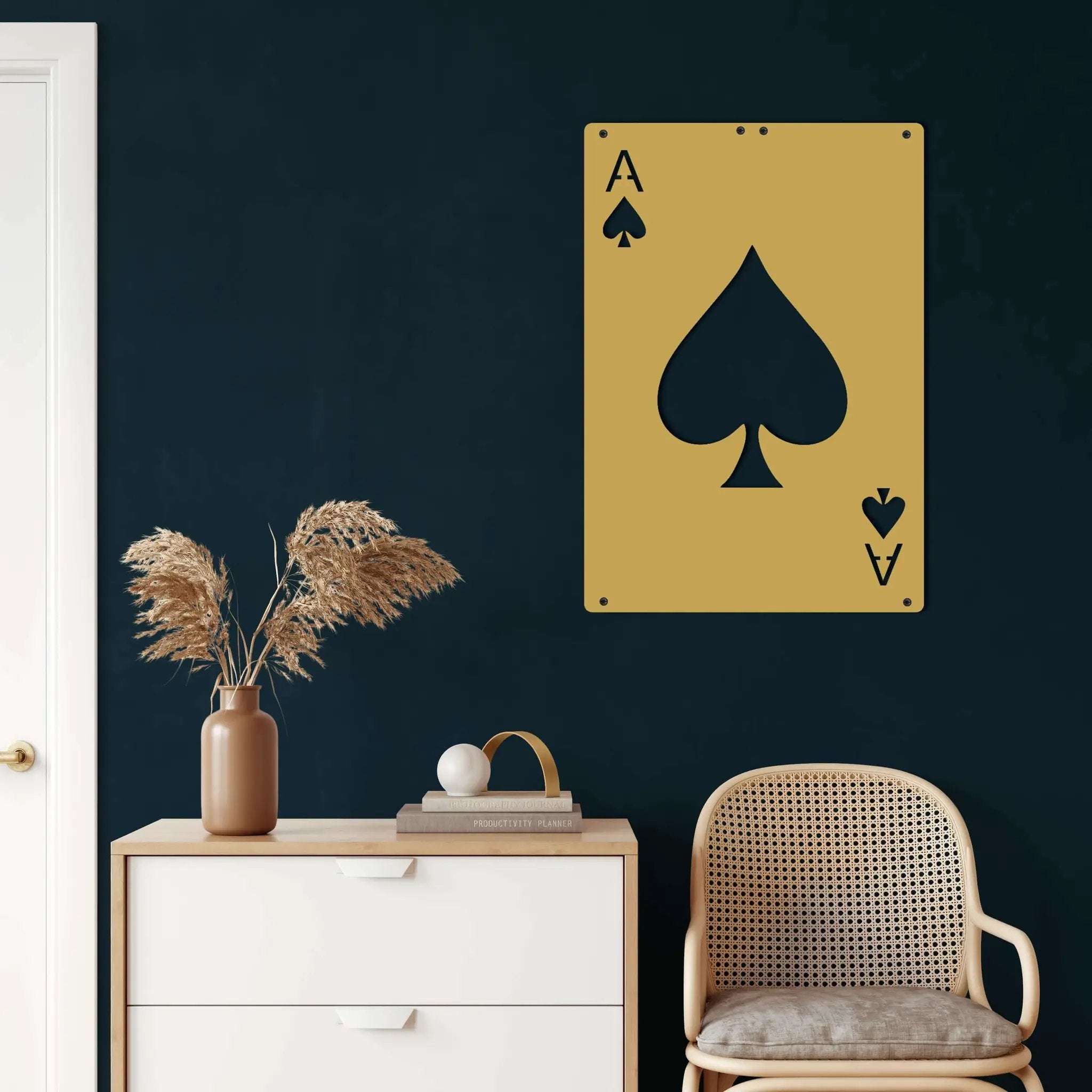 Ace Of Spades Metal Wall Art
