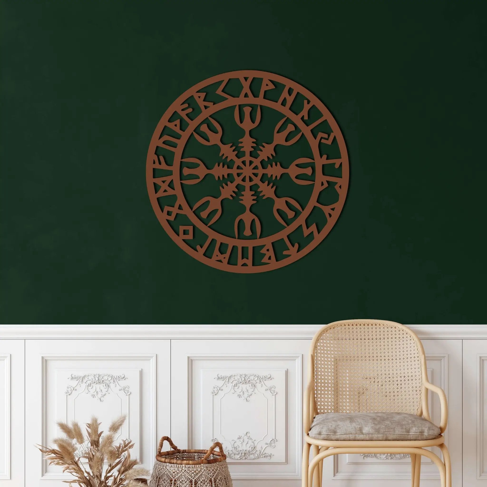 Viking Compass Metal Wall Art