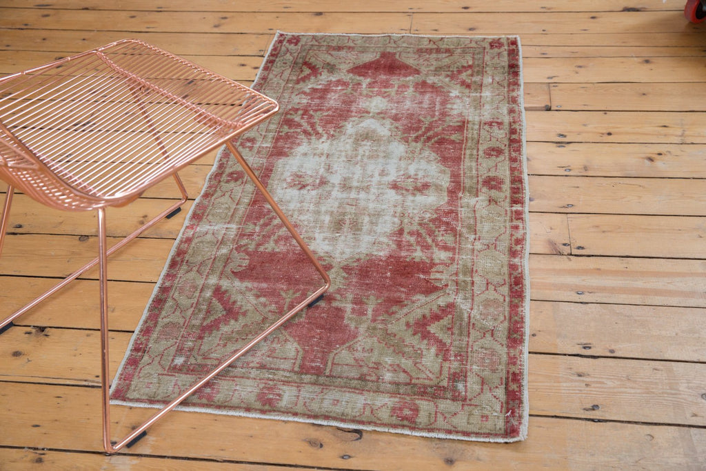 2.5x4.5 Vintage Distressed Oushak Rug