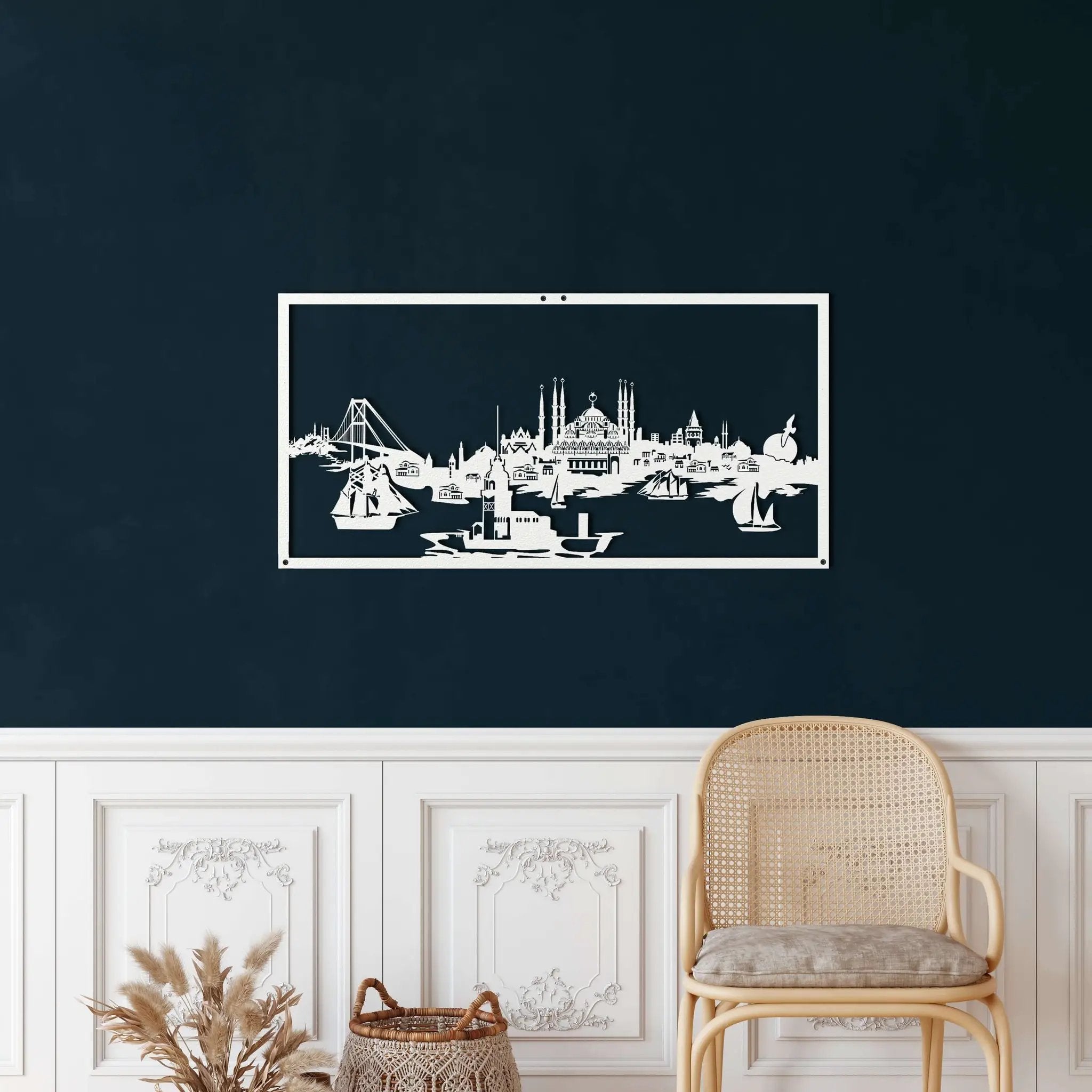 Istanbul Skyline Metal Wall Art