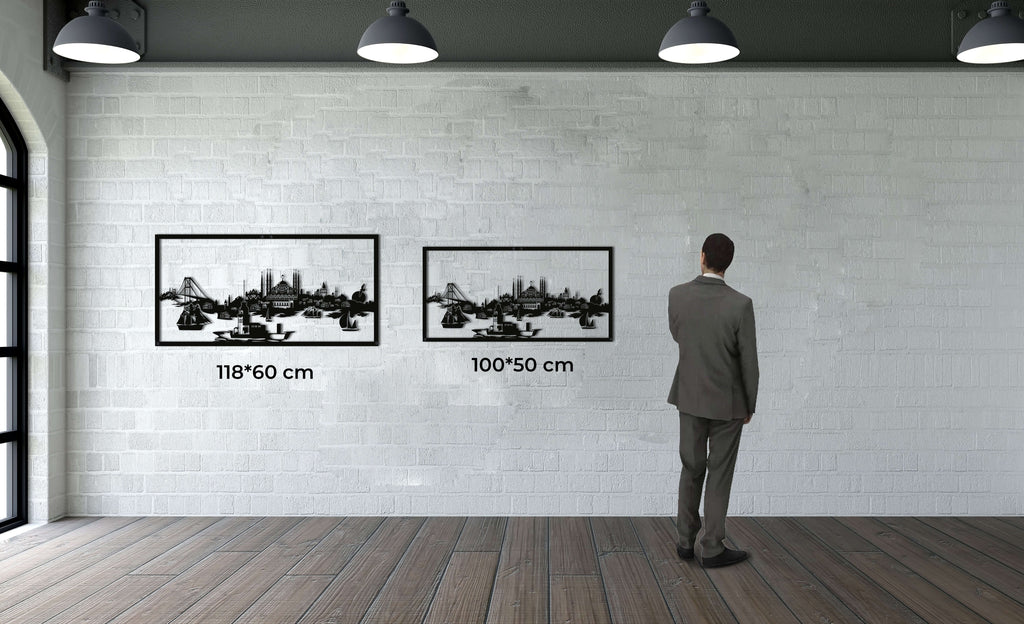 Istanbul Skyline Metal Wall Art