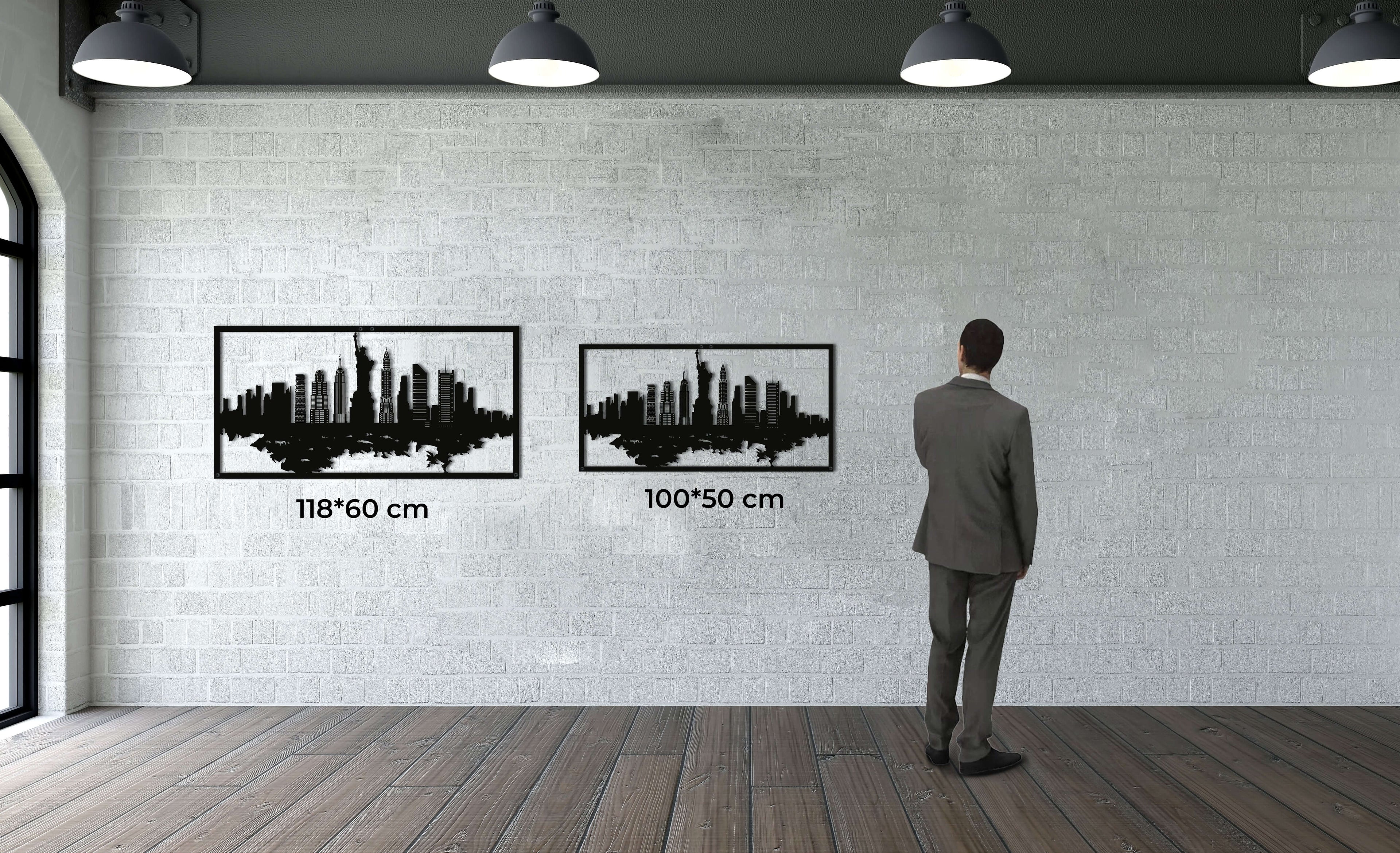 New York Skyline Metal Wall Art