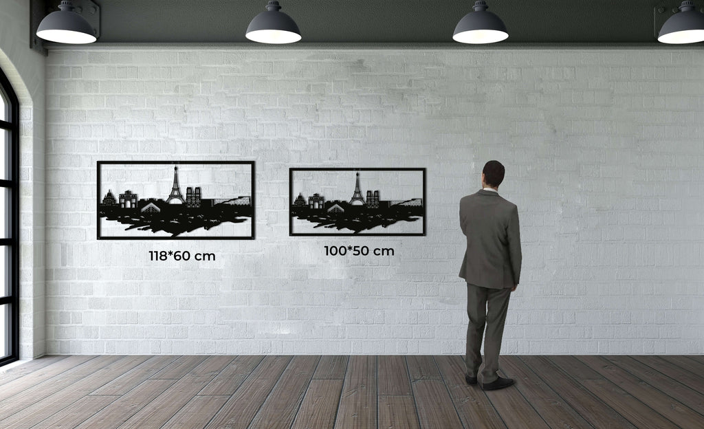 Paris Skyline Metal Wall Art